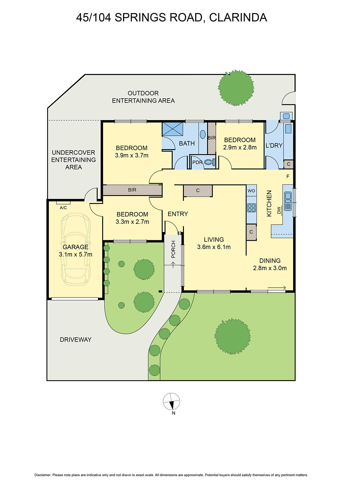45/104 Springs Road, Clarinda VIC 3169 - Floorplan