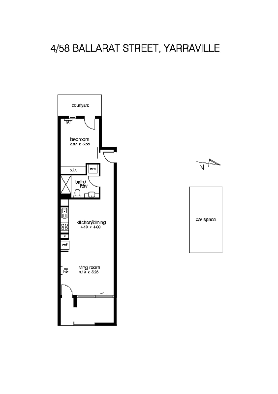 4/58 Ballarat Street, YARRAVILLE VIC 3013 - Floorplan