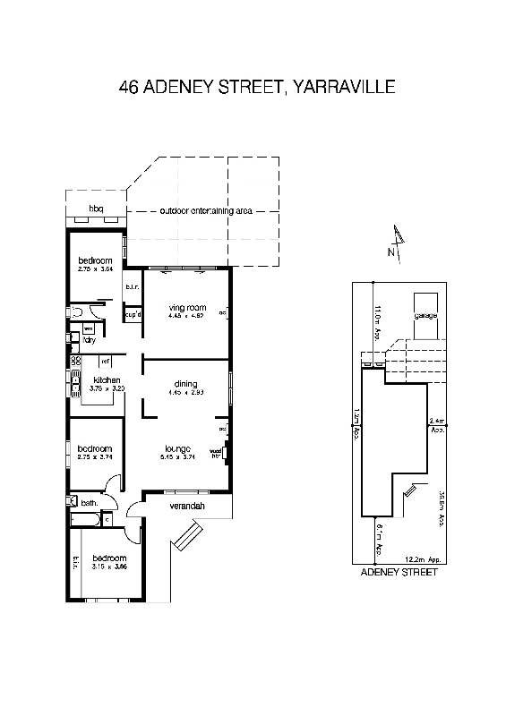 46 Adeney Street, YARRAVILLE VIC 3013 - Floorplan