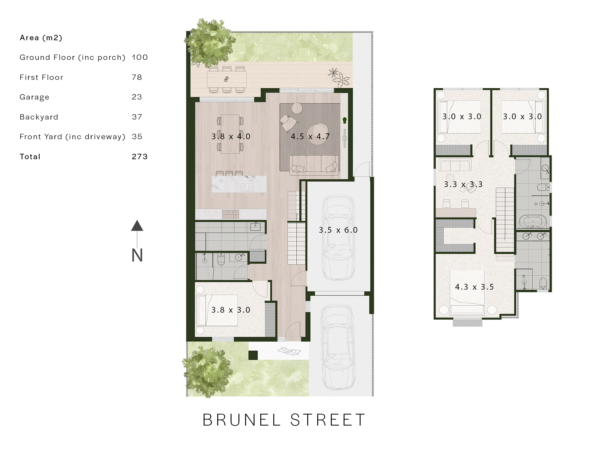 46 Brunel Street, South Kingsville VIC 3015 - Floorplan