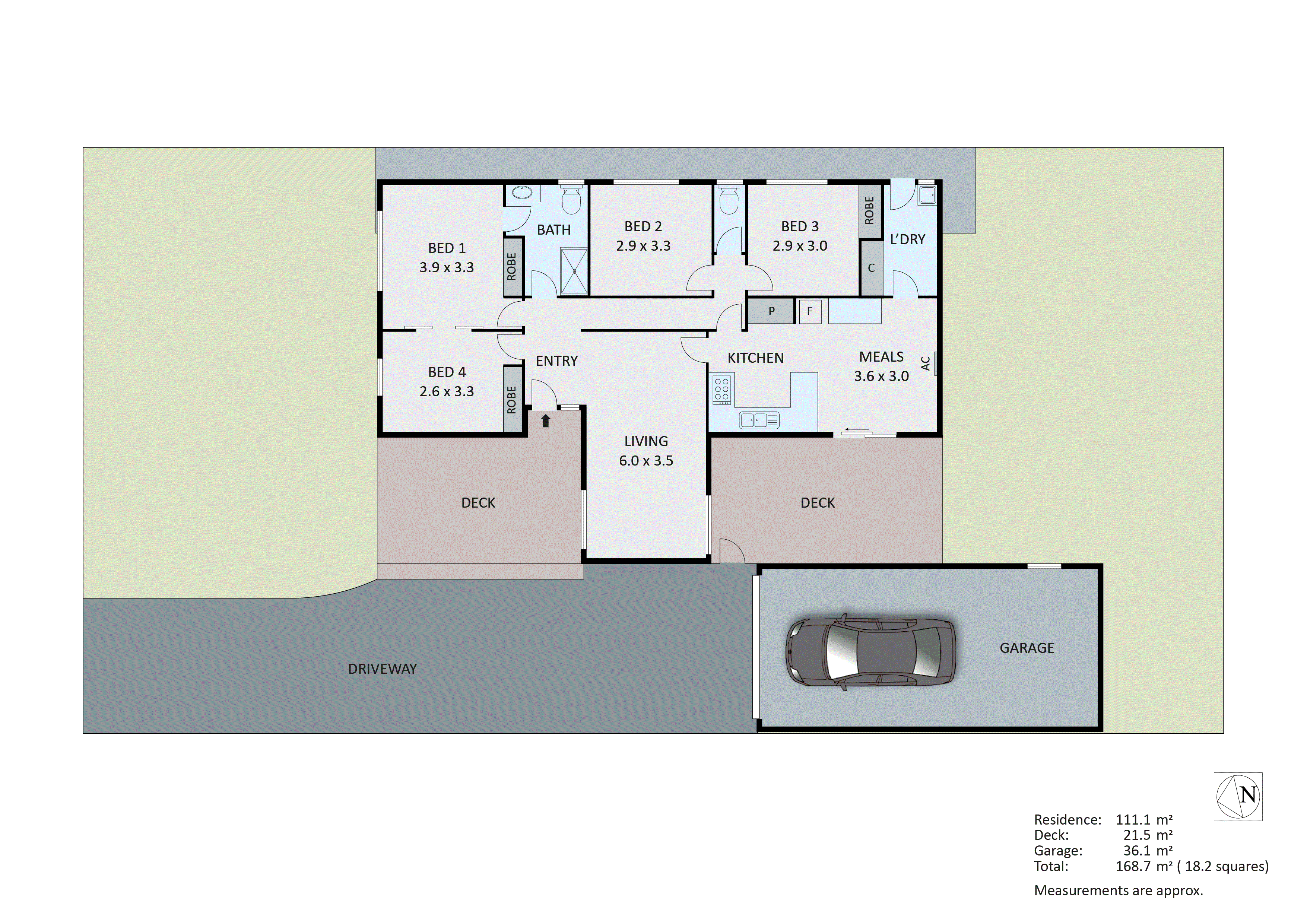 46 Davanzo Avenue, Clarinda VIC 3169 - Floorplan