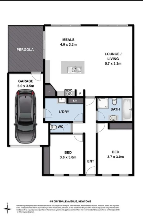 4/6 Drysdale Avenue, Newcomb VIC 3219 - Floorplan