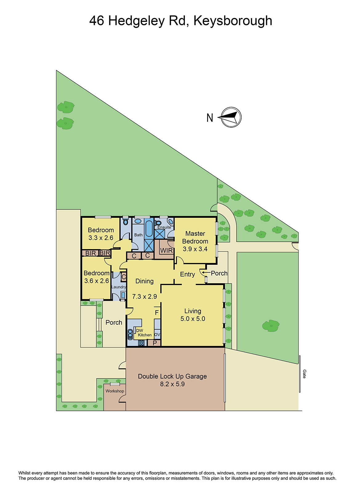 46 Hedgeley Road, Keysborough VIC 3173 - Floorplan