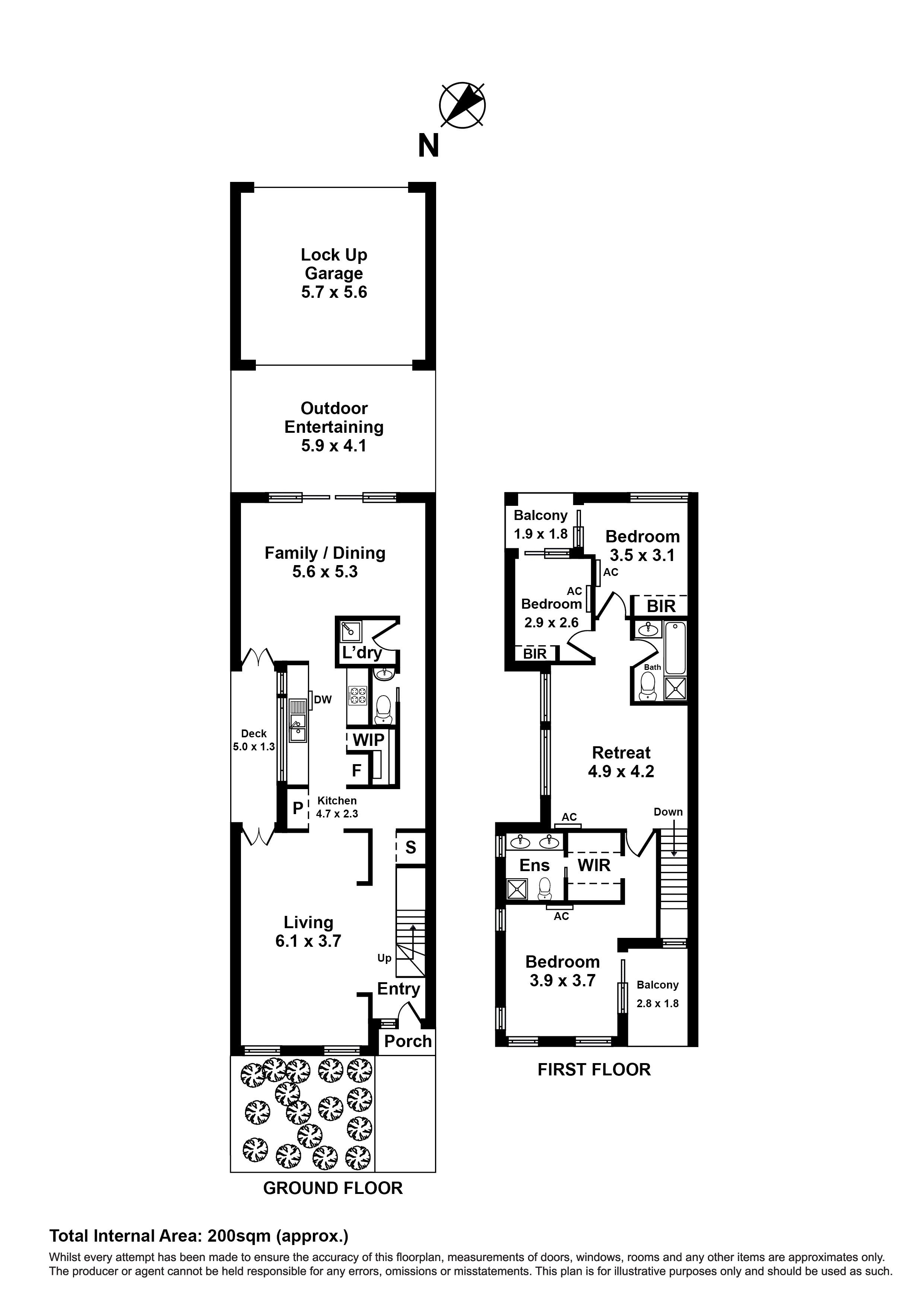 46 Mill Avenue, Yarraville VIC 3013 - Floorplan