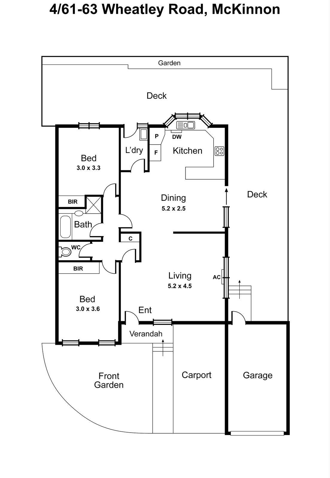 4/61-63 Wheatley Road, Mckinnon VIC 3204 - Floorplan