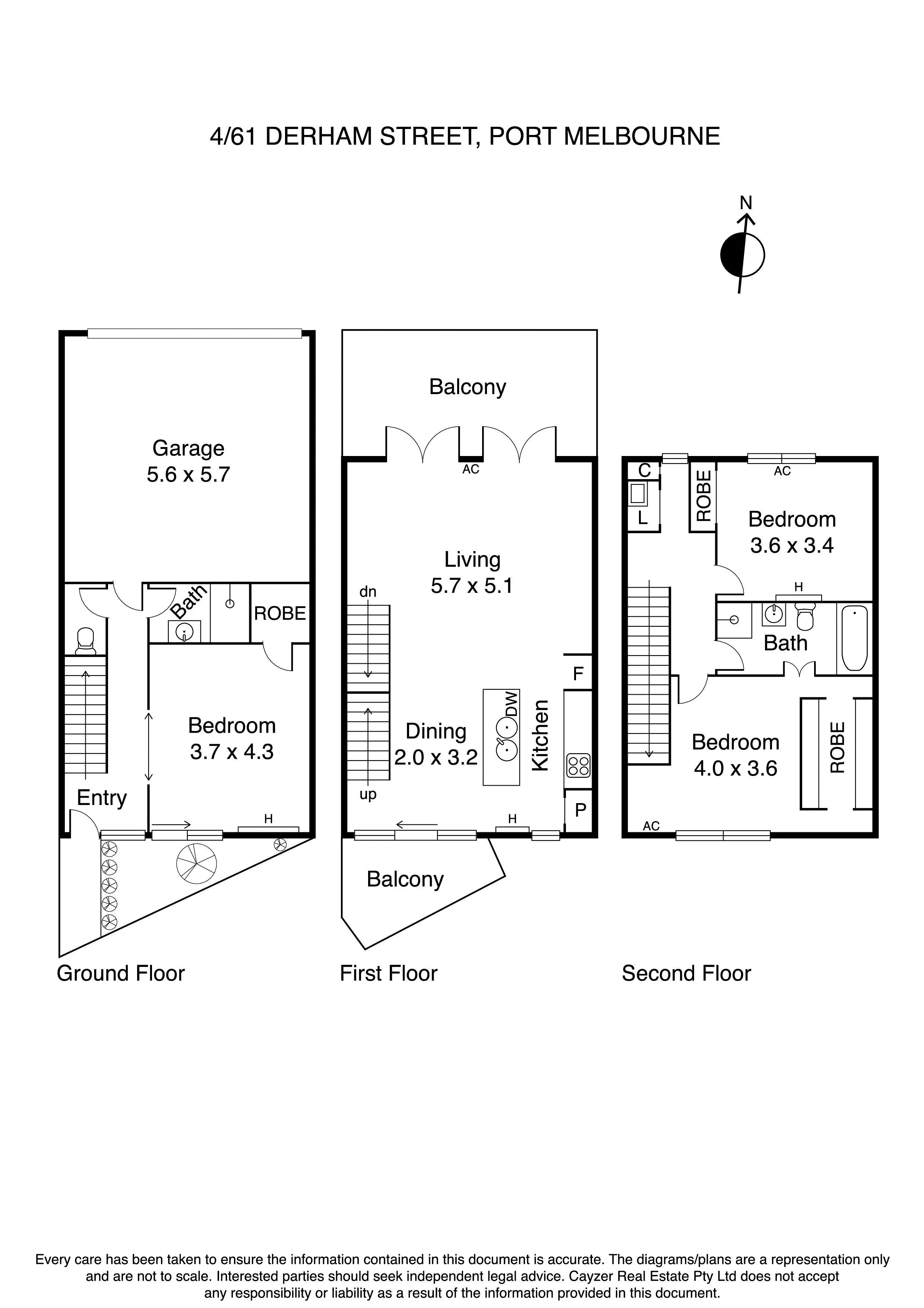 4/61 Derham Street, PORT MELBOURNE VIC 3207 - Floorplan