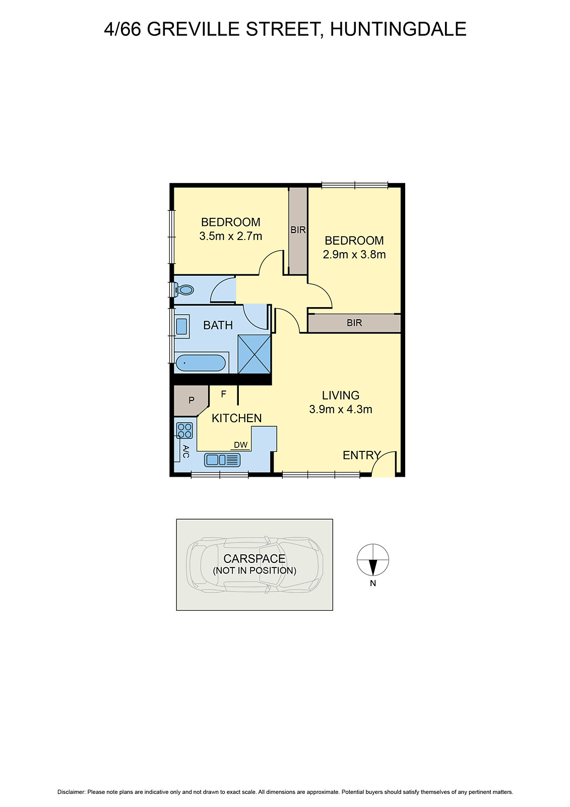 4/66 Greville Street, Huntingdale VIC 3166 - Floorplan