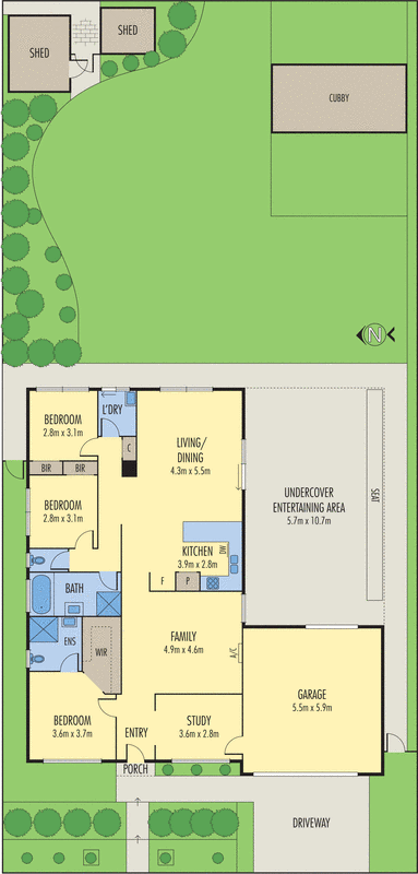 47 Fogarty Avenue, Highton VIC 3216 - Floorplan
