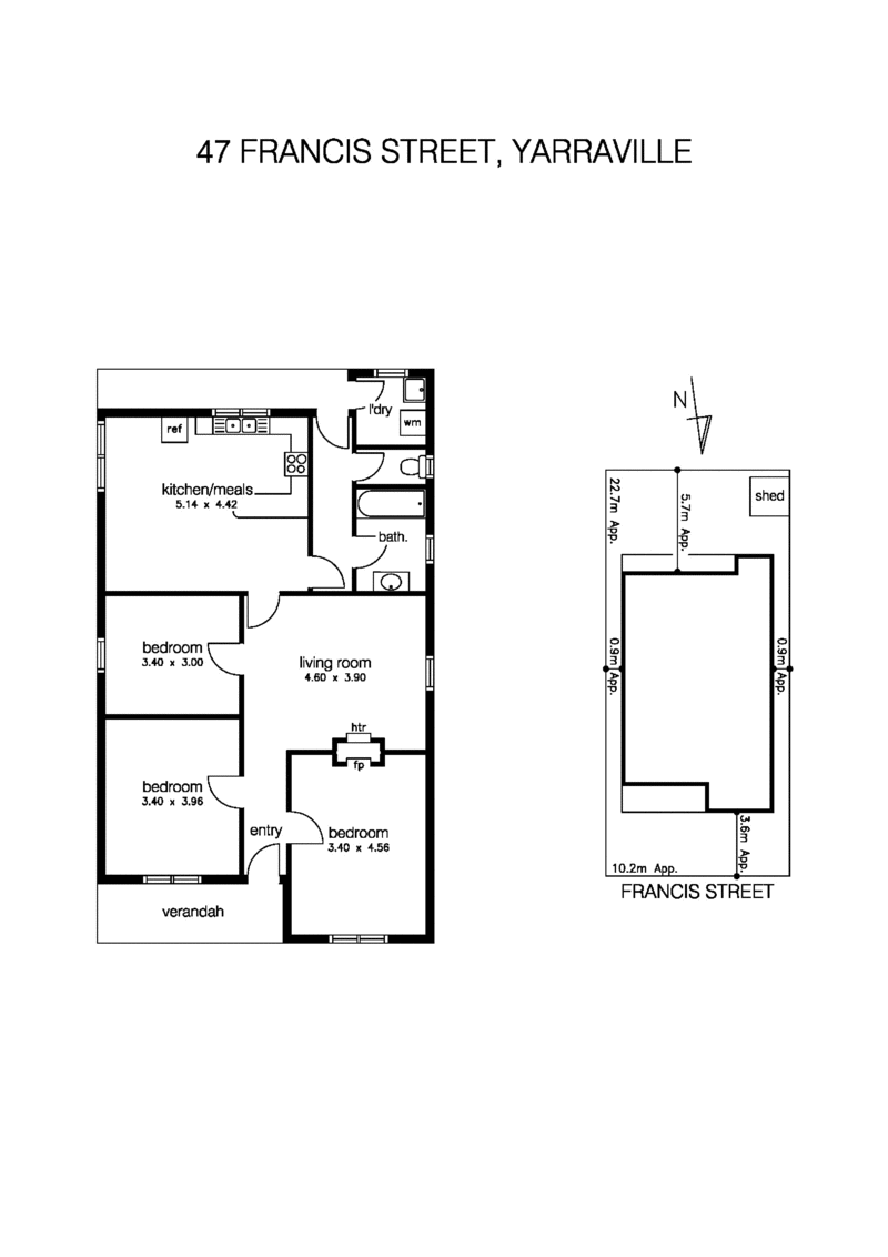 47 Francis Street, YARRAVILLE VIC 3013 - Floorplan