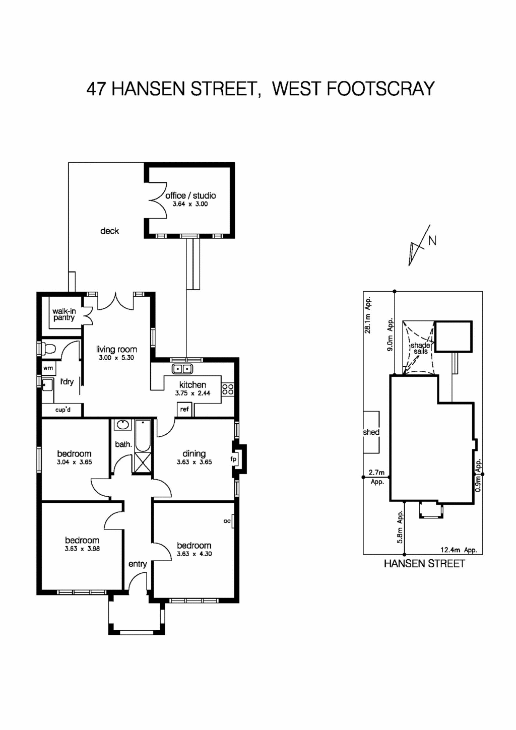 47 Hansen Street, WEST FOOTSCRAY VIC 3012 - Floorplan