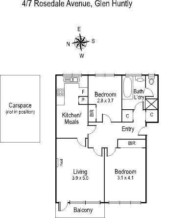 4/7 Rosedale Avenue, GLEN HUNTLY VIC 3163 - Floorplan