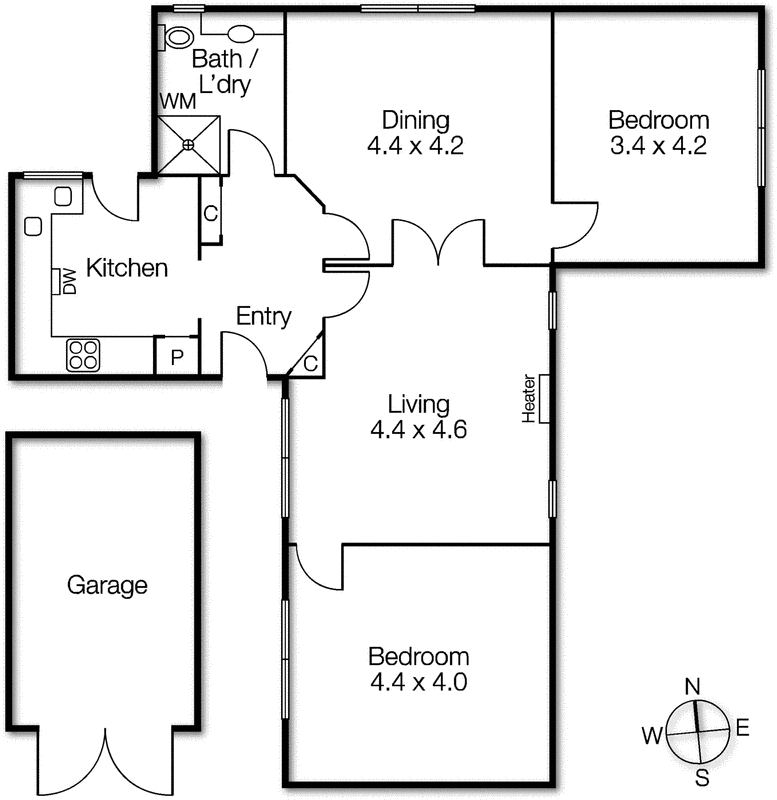 4/7 Vautier Street, Elwood VIC 3184 - Floorplan