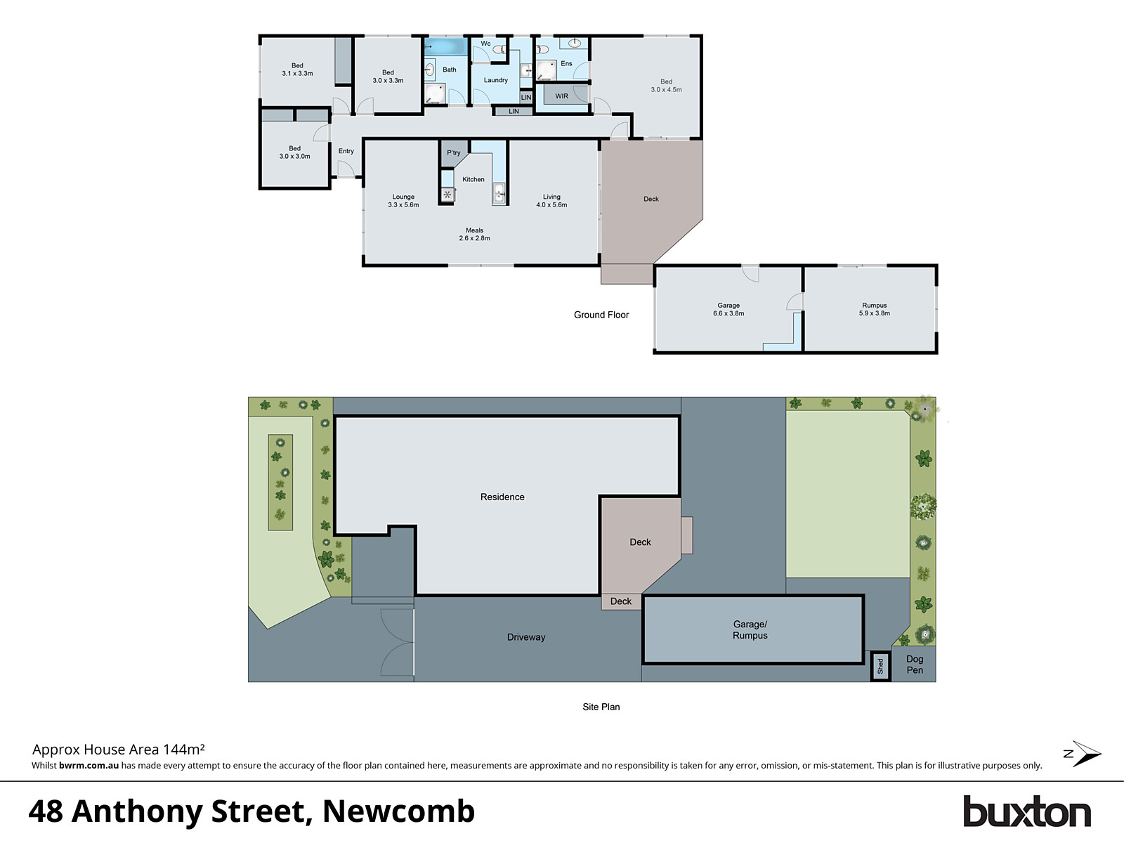 48 Anthony Street, Newcomb VIC 3219 - Floorplan