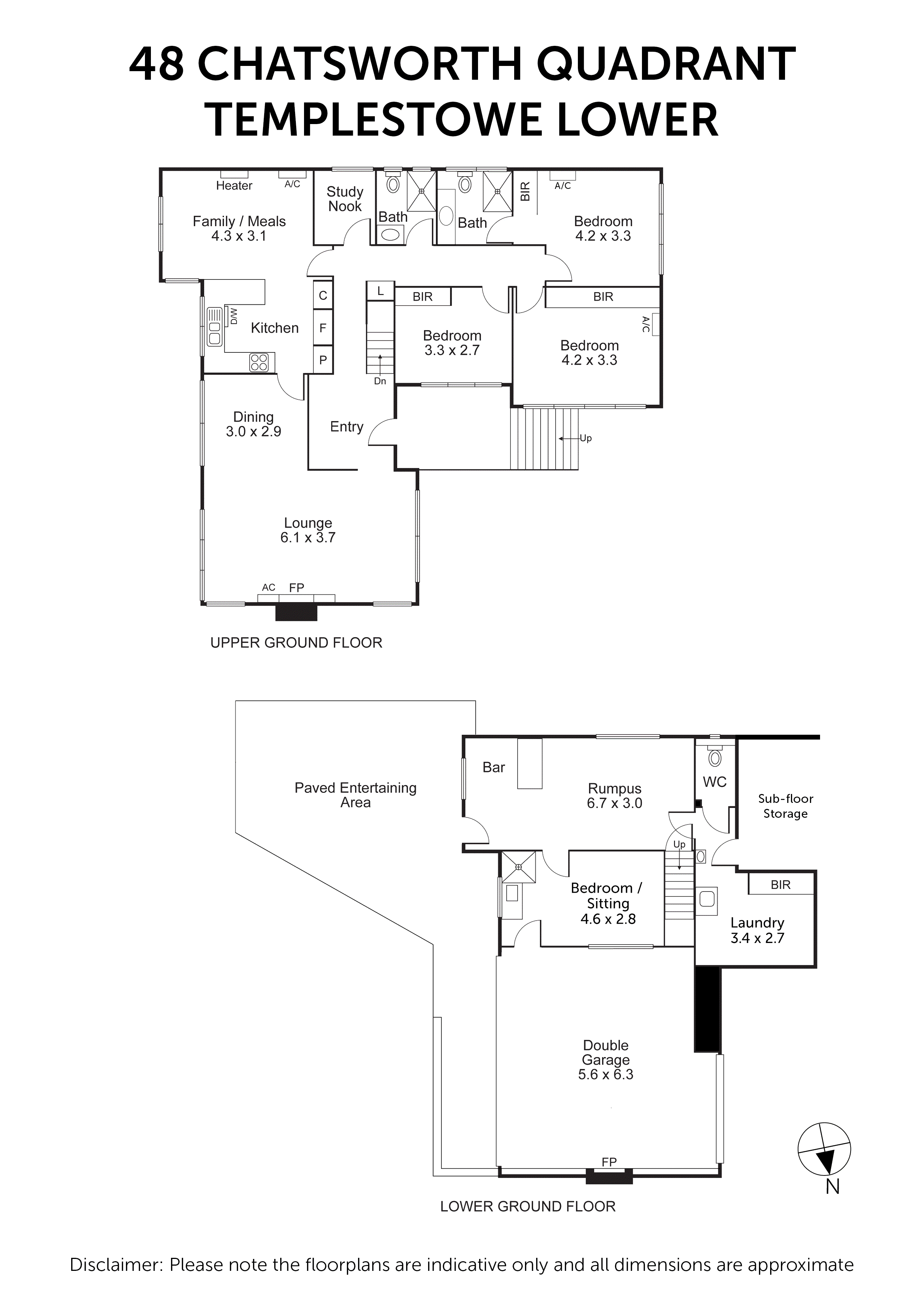 48 Chatsworth Quadrant, Templestowe Lower VIC 3107 - Floorplan
