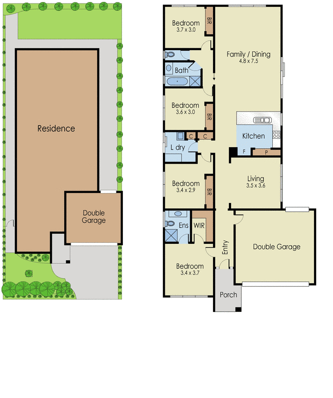 48 Clarendon Drive, Keysborough VIC 3173 - Floorplan