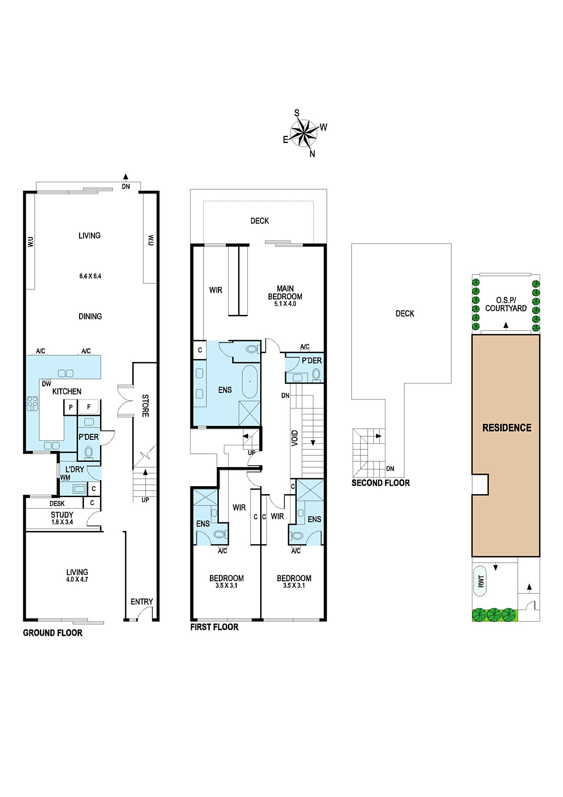 48 Fawkner Street, South Yarra
- Floorplan 1