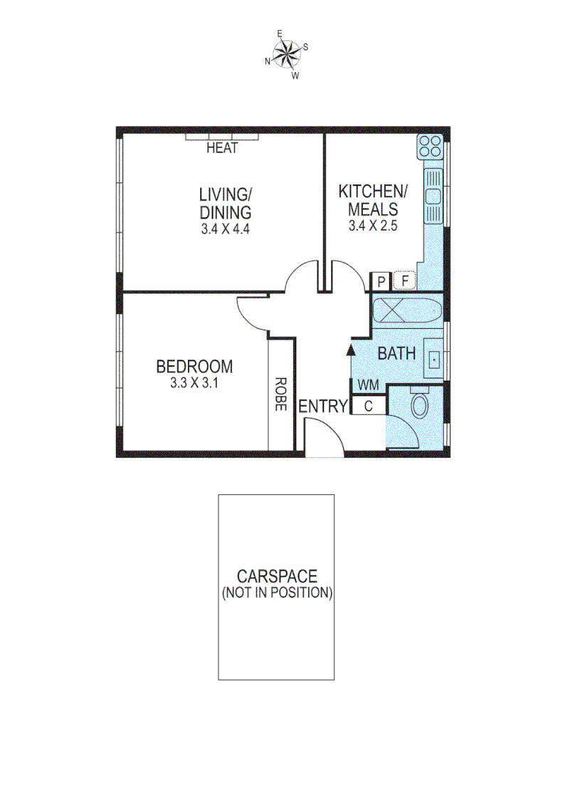 4/8 Grandview Grove, Prahran VIC 3181 - Floorplan