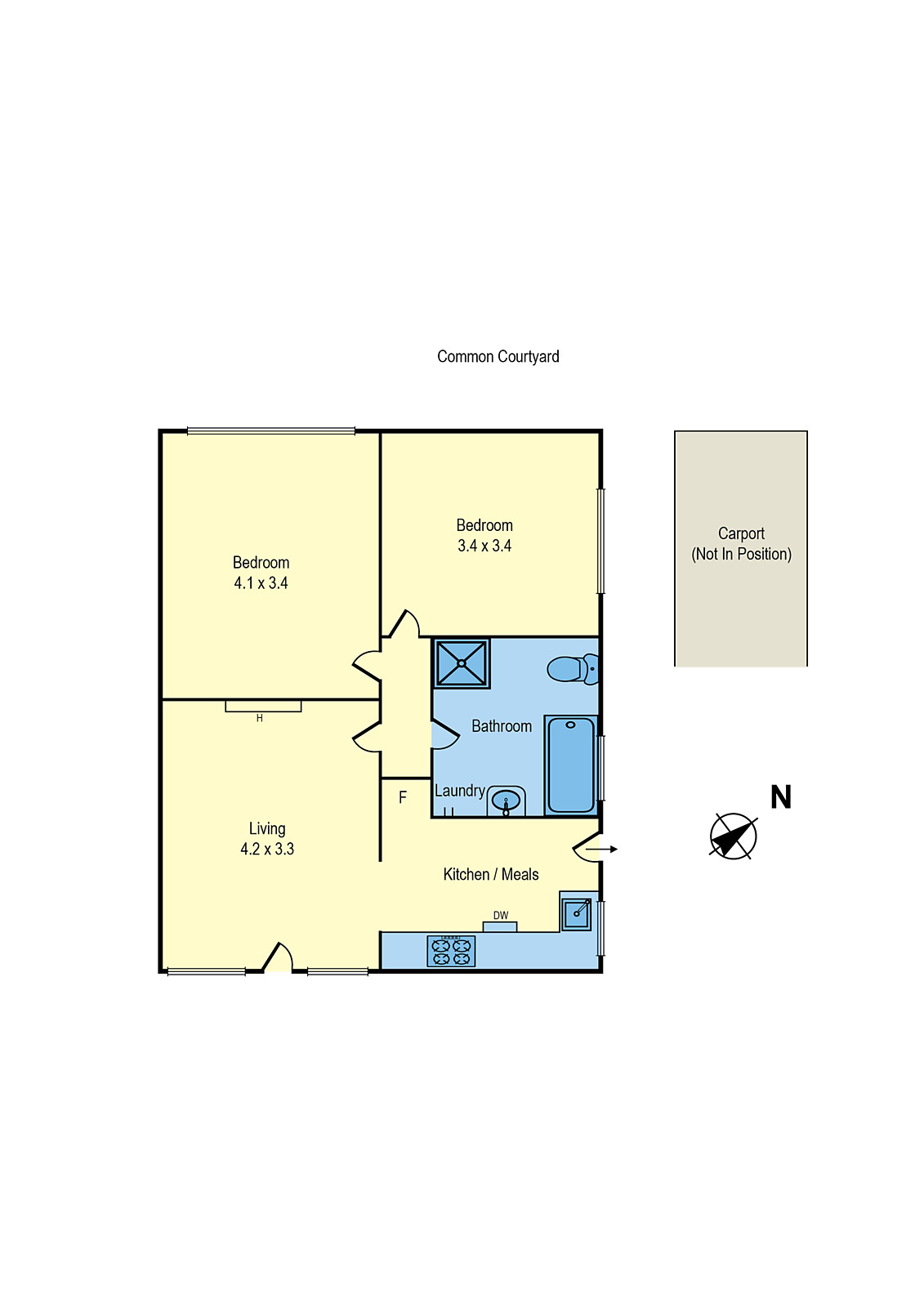 4/8 Laburnum Street, Parkdale VIC 3195 - Floorplan
