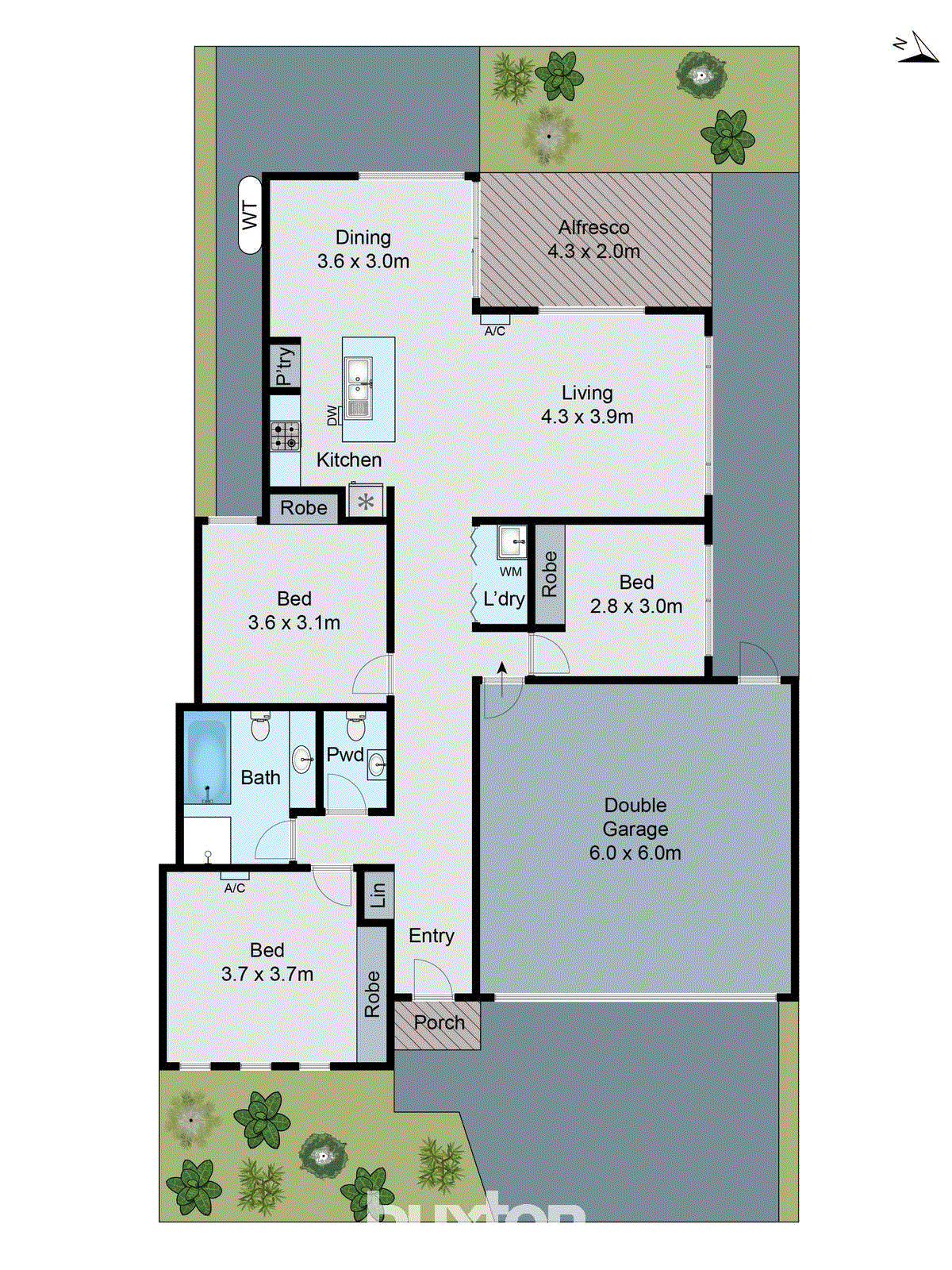 48 Oakwood Crescent, Waurn Ponds VIC 3216 - Floorplan
