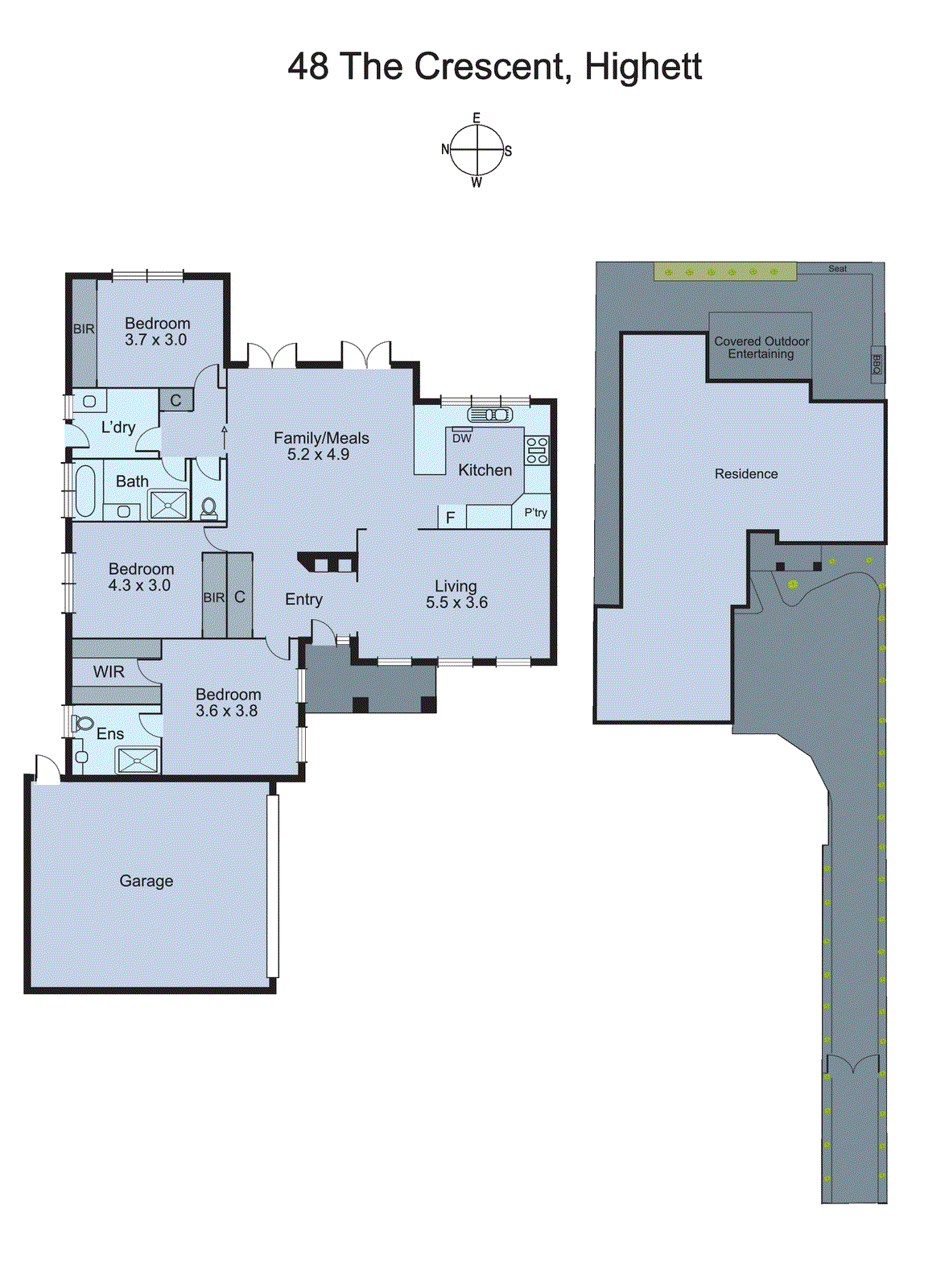 48 The Crescent, Highett VIC 3190 - Floorplan