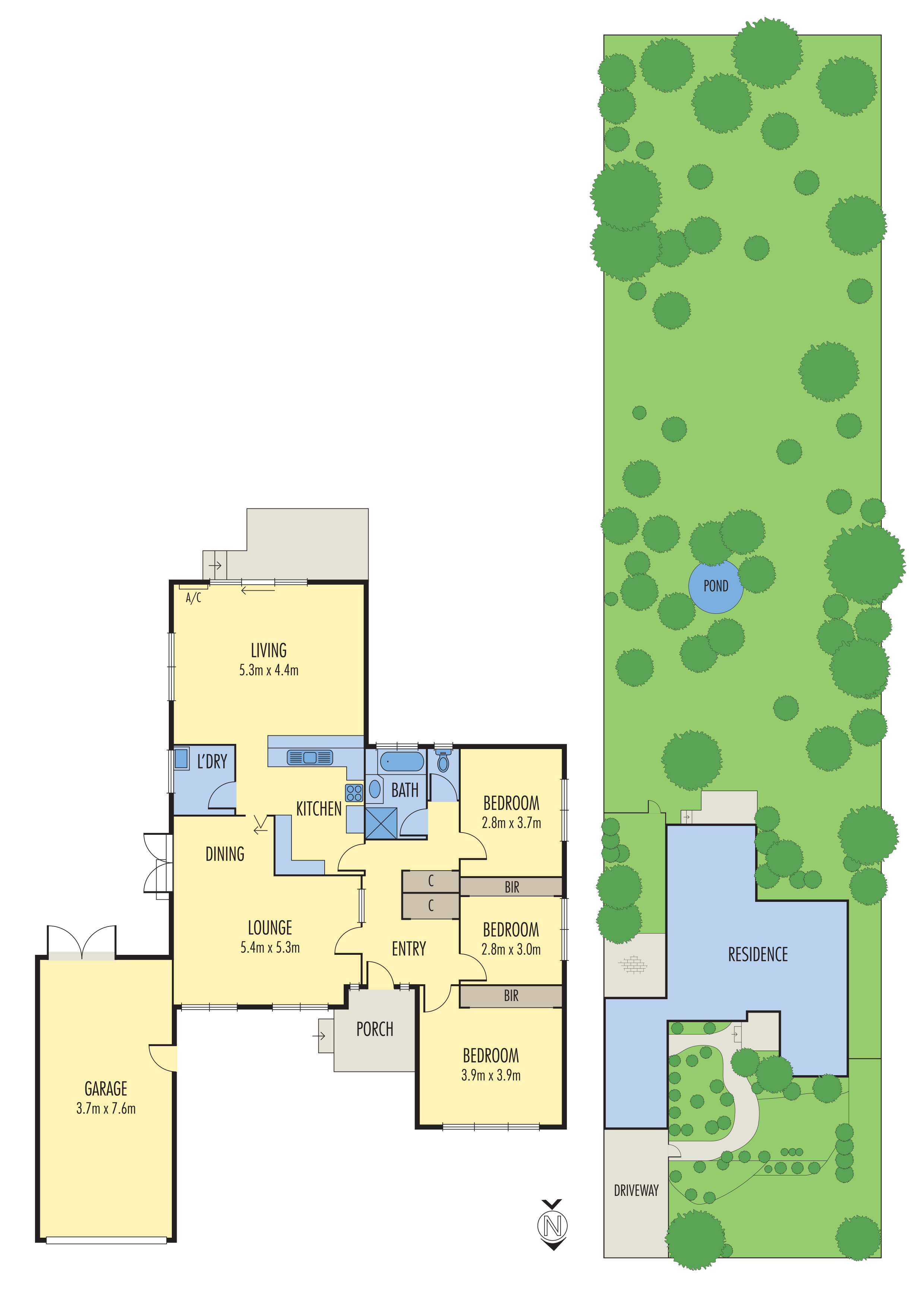 48 Whitehaven Crescent, MULGRAVE VIC 3170 - Floorplan