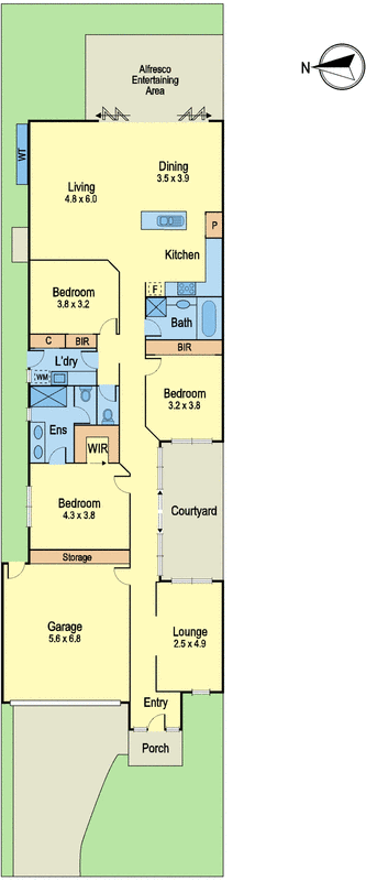 48b Riviera Street, Mentone VIC 3194 - Floorplan