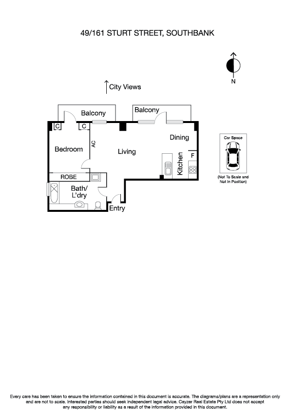 49/161 Sturt Street, SOUTHBANK VIC 3006 - Floorplan