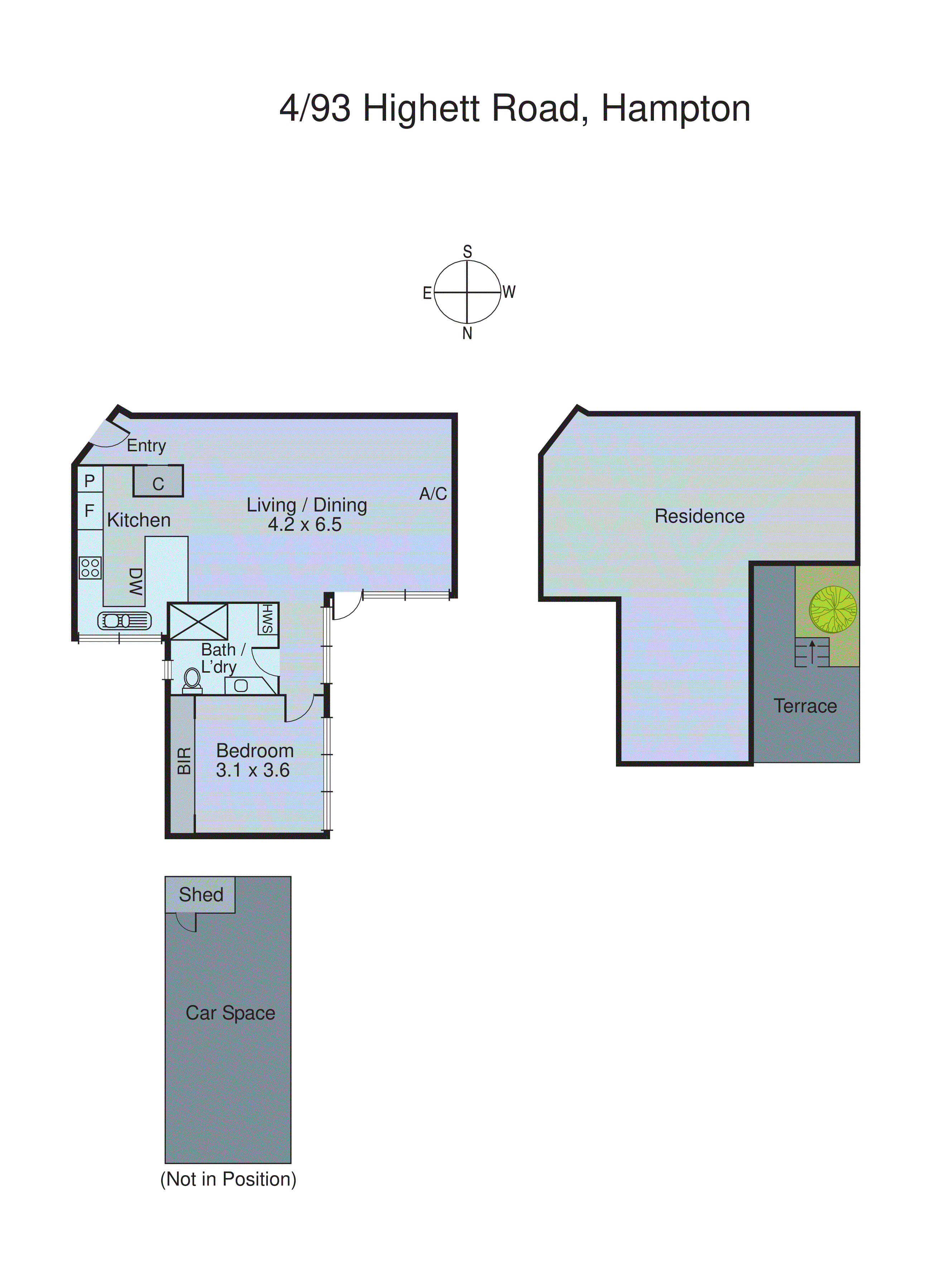 4/93 Highett Road, Hampton VIC 3188 - Floorplan