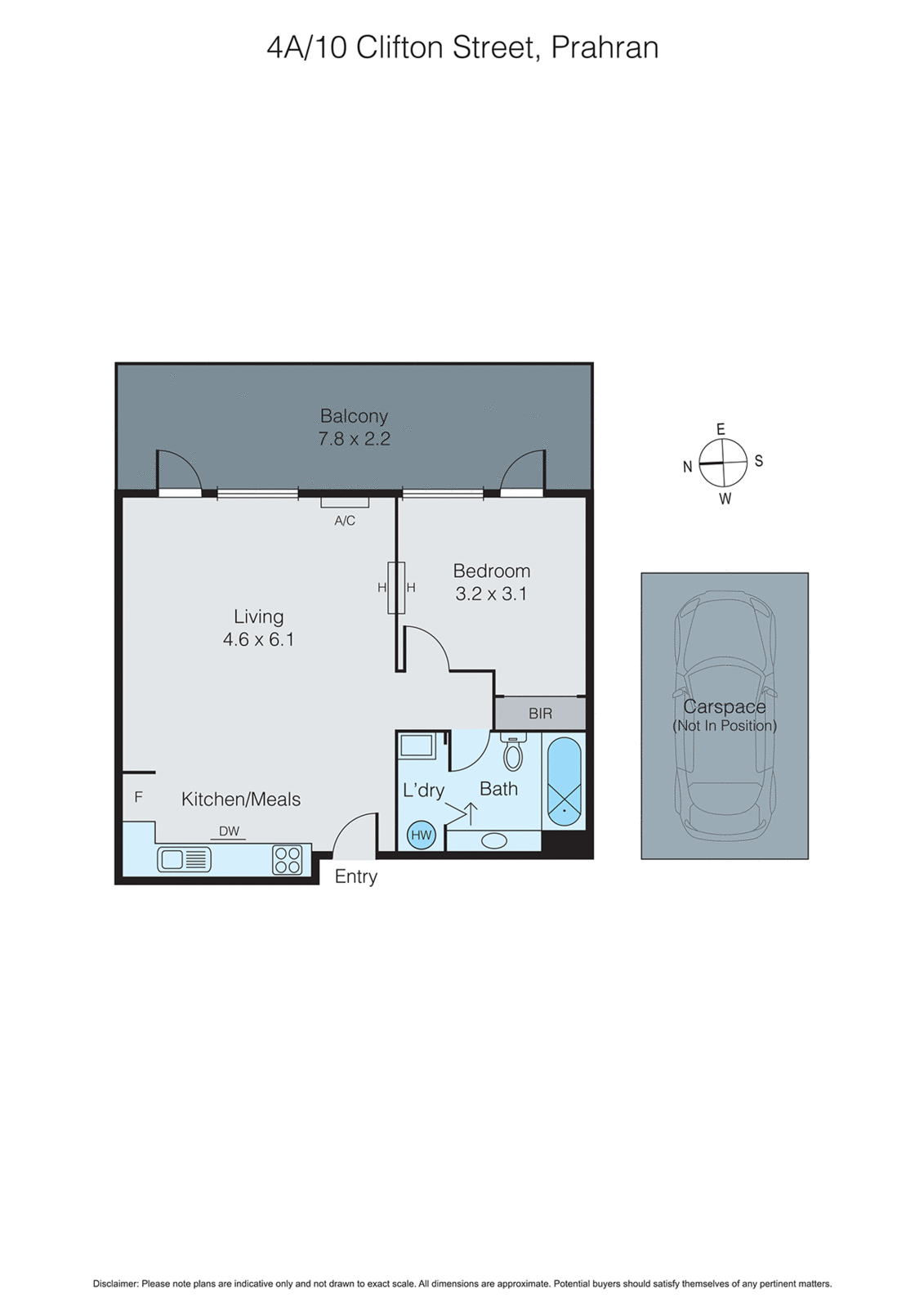 4A/10 Clifton Street, Prahran VIC 3181 - Floorplan