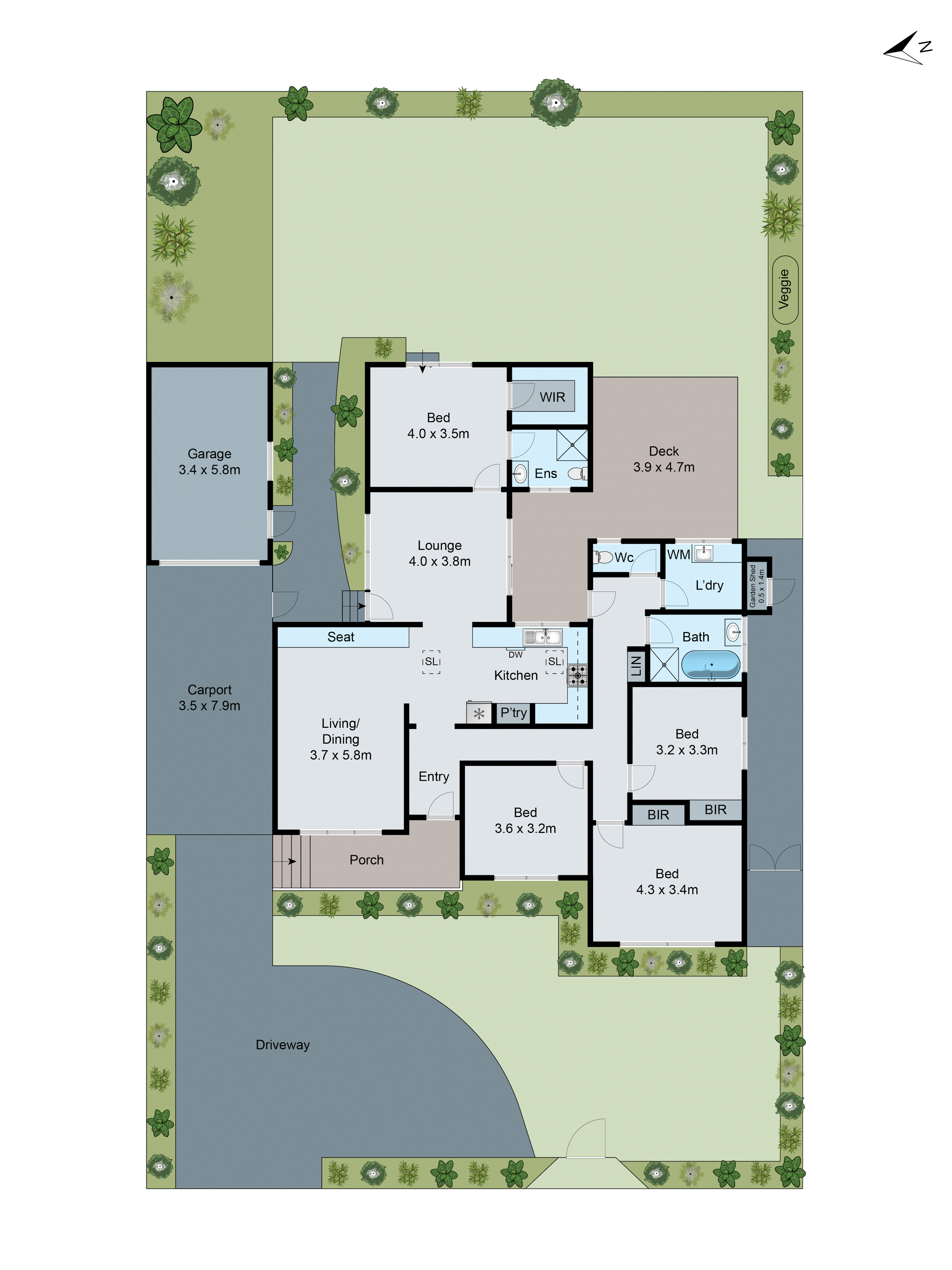 5 Amoore Avenue, Highton VIC 3216 - Floorplan