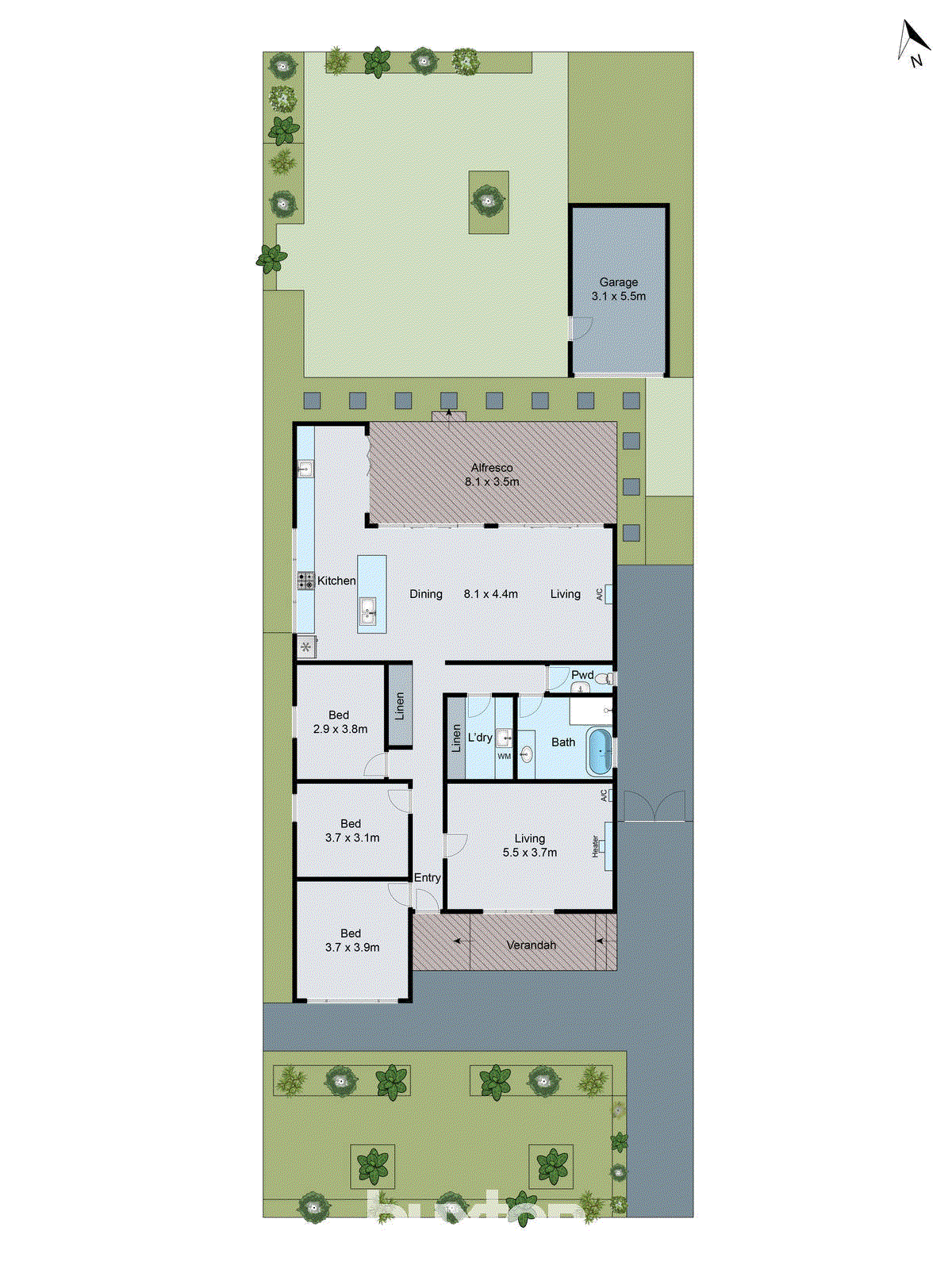 5 Bakewell Street, Herne Hill VIC 3218 - Floorplan