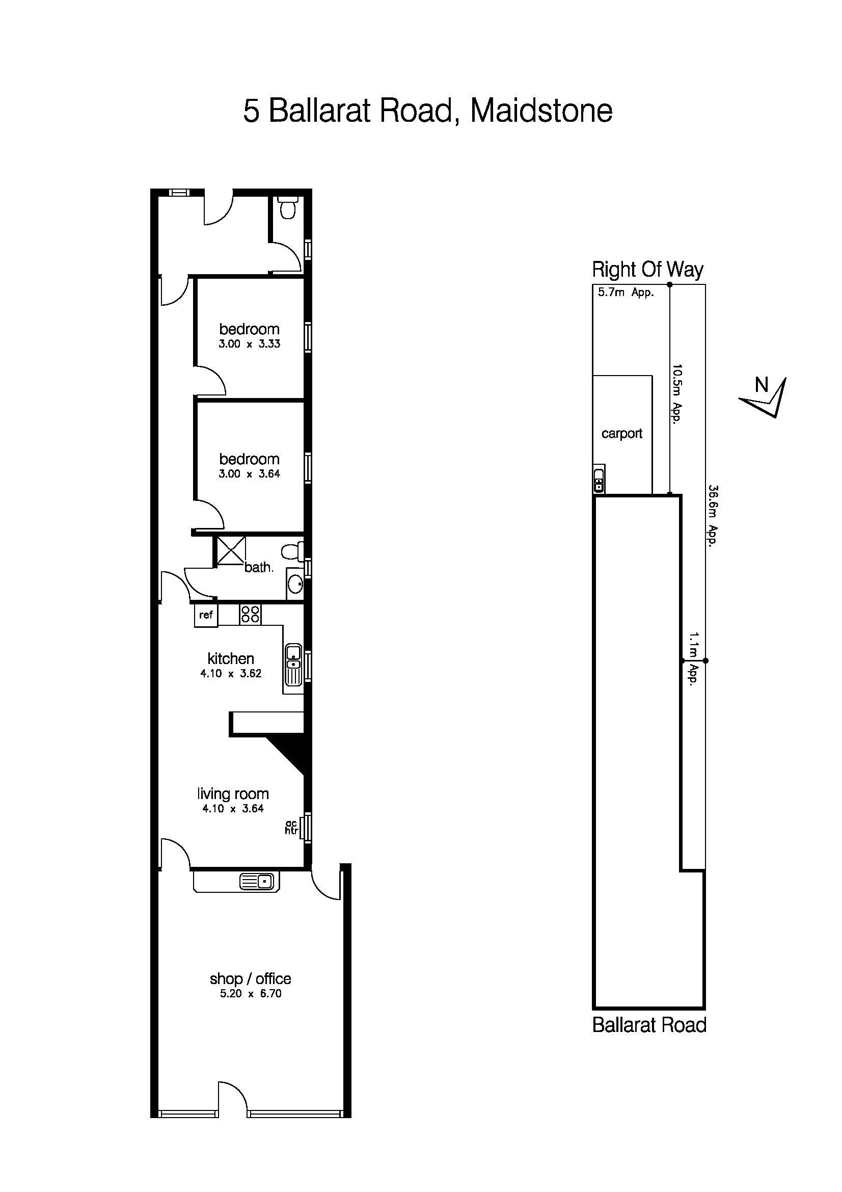 5 Ballarat Road, MAIDSTONE VIC 3012 - Floorplan