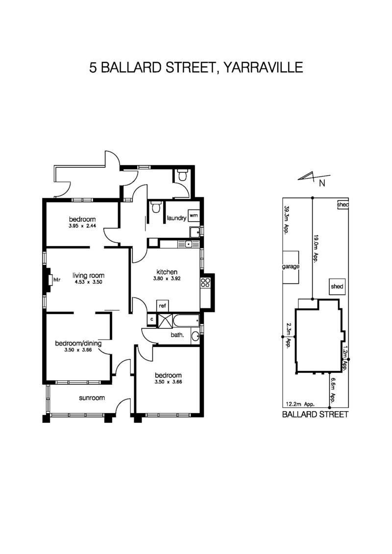 5 Ballard Street, YARRAVILLE VIC 3013 - Floorplan