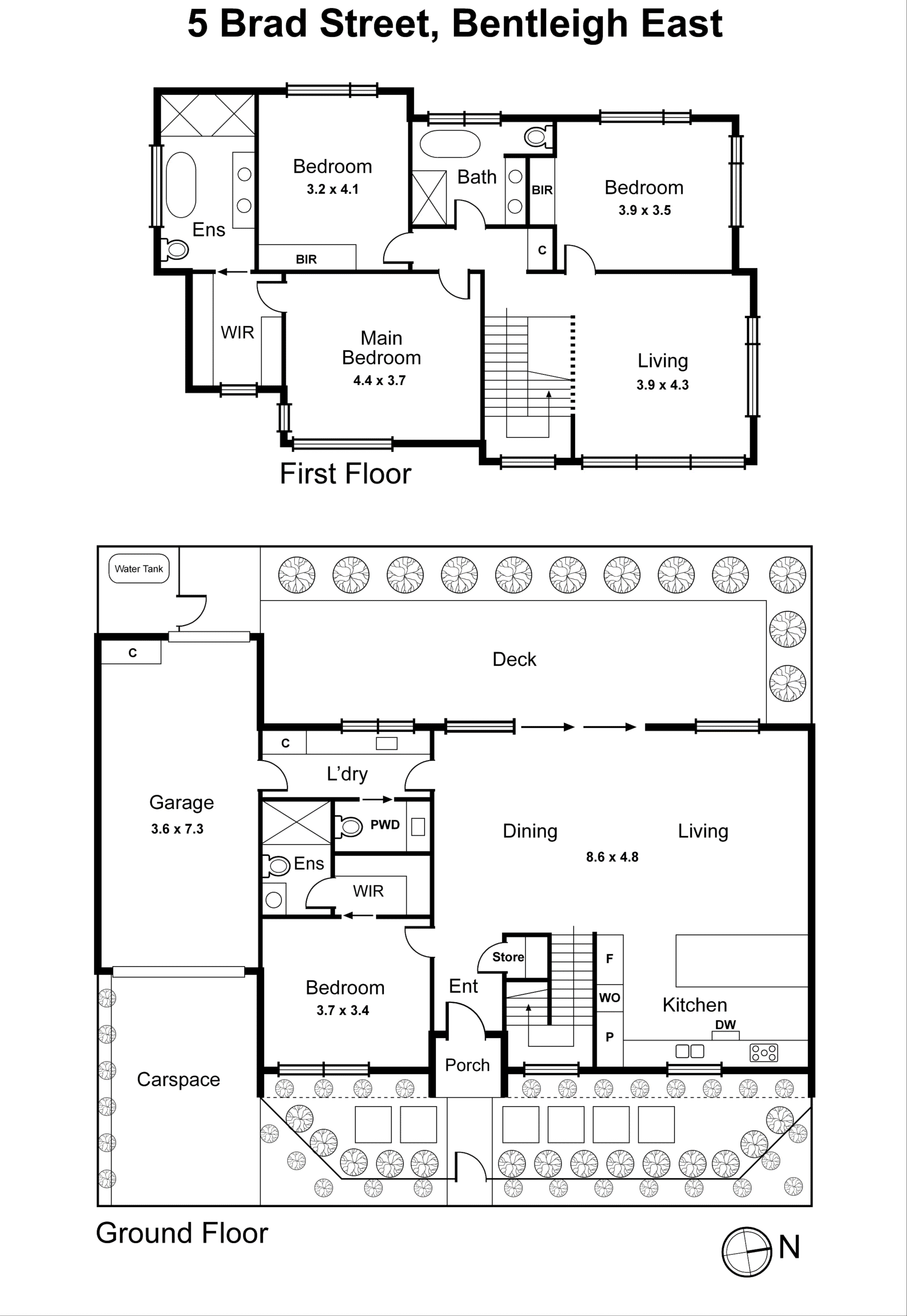 5 Brad Street, Bentleigh East VIC 3165 - Floorplan