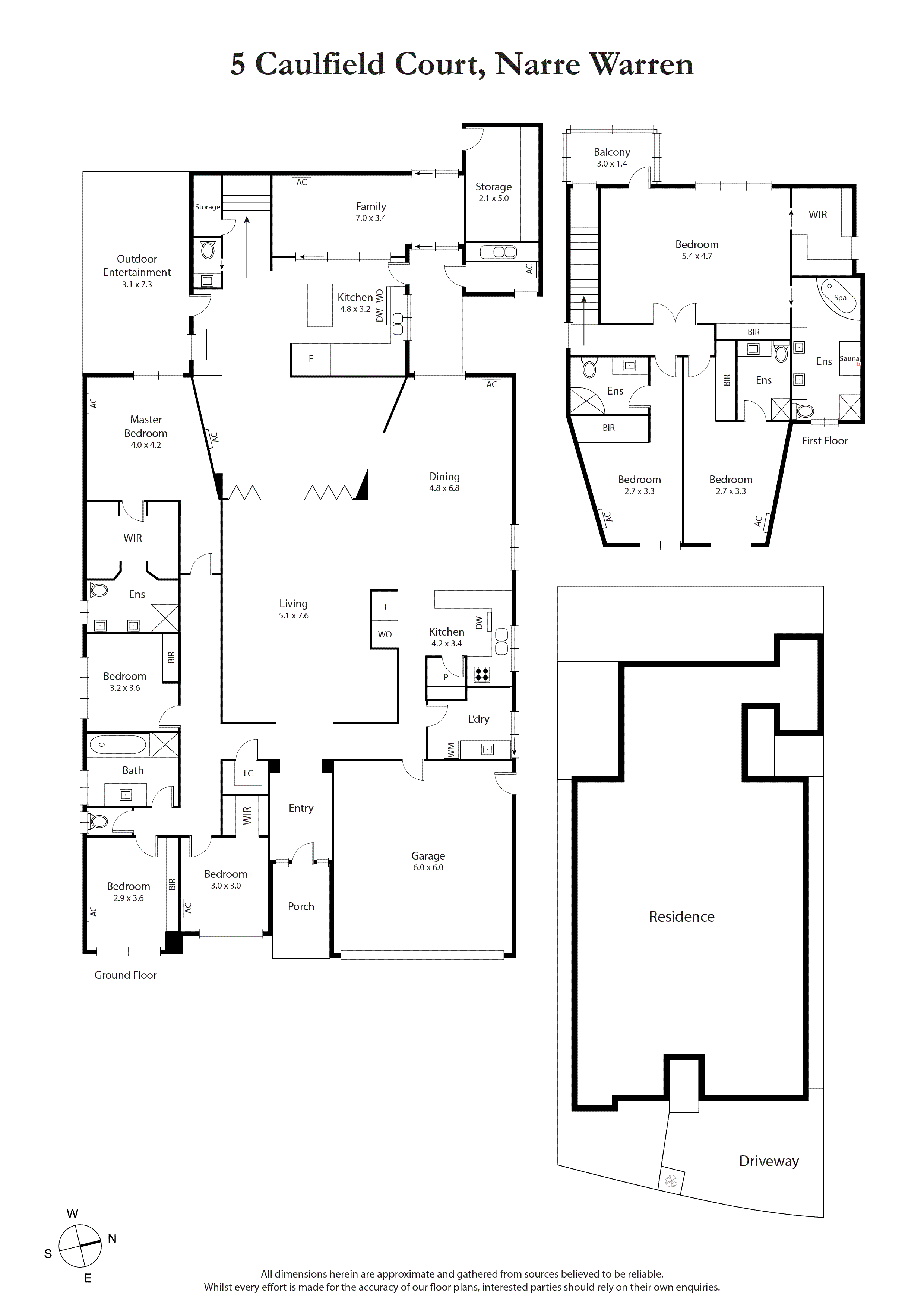 5 Caulfield Court, NARRE WARREN VIC 3805 - Floorplan