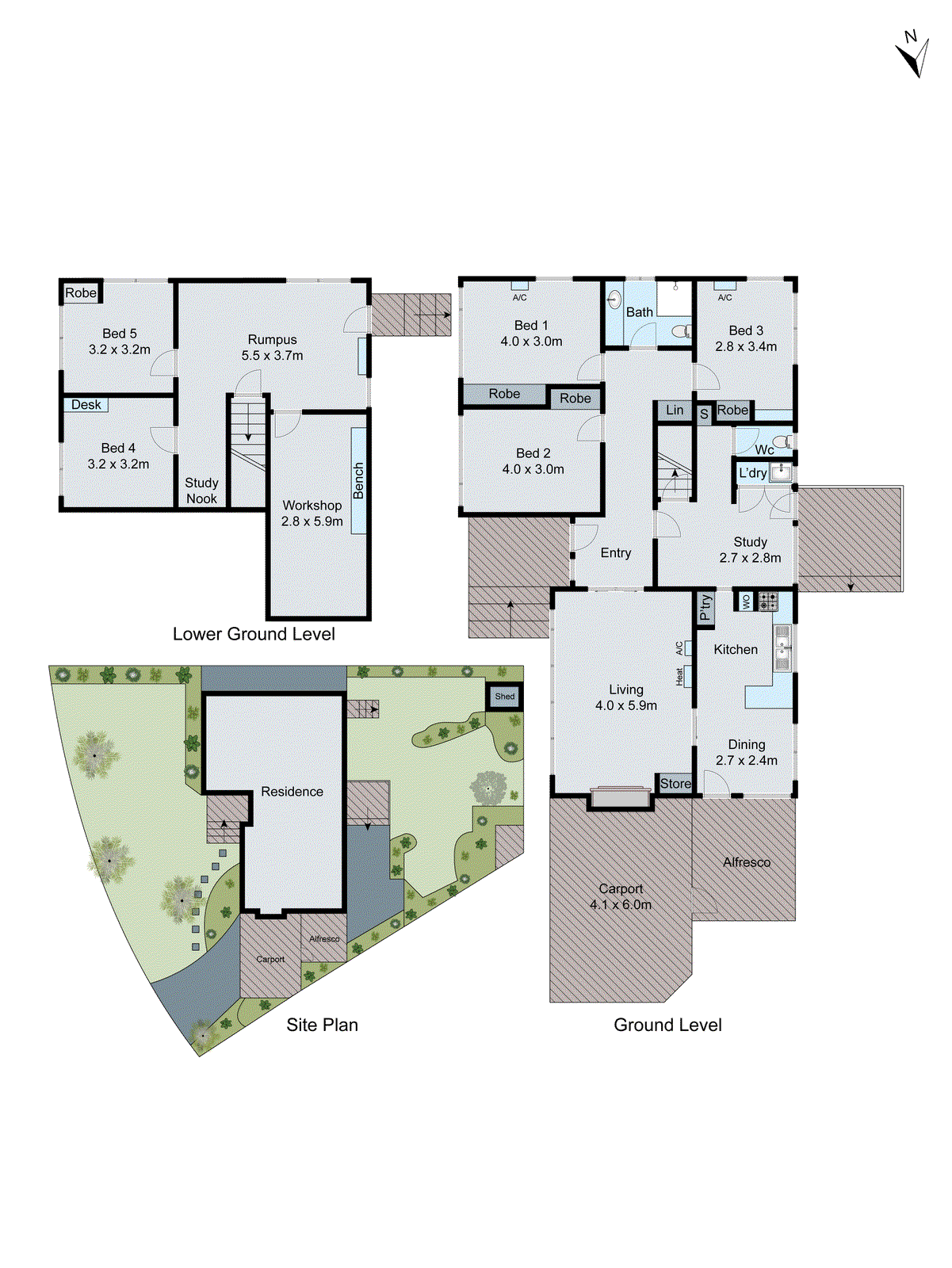 5 Cheam Walk, Highton VIC 3216 - Floorplan