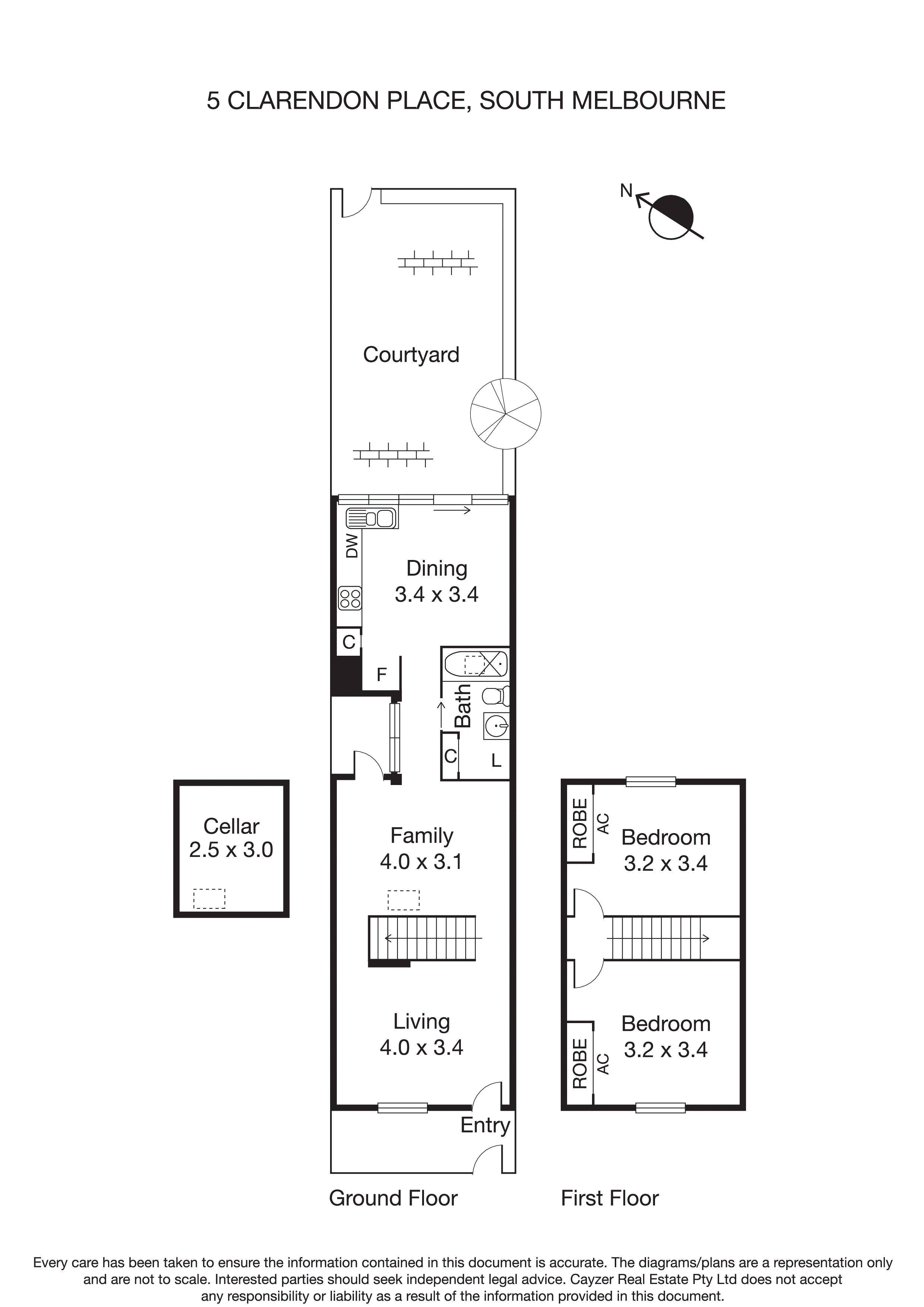 5 Clarendon Place, SOUTH MELBOURNE VIC 3205 - Floorplan
