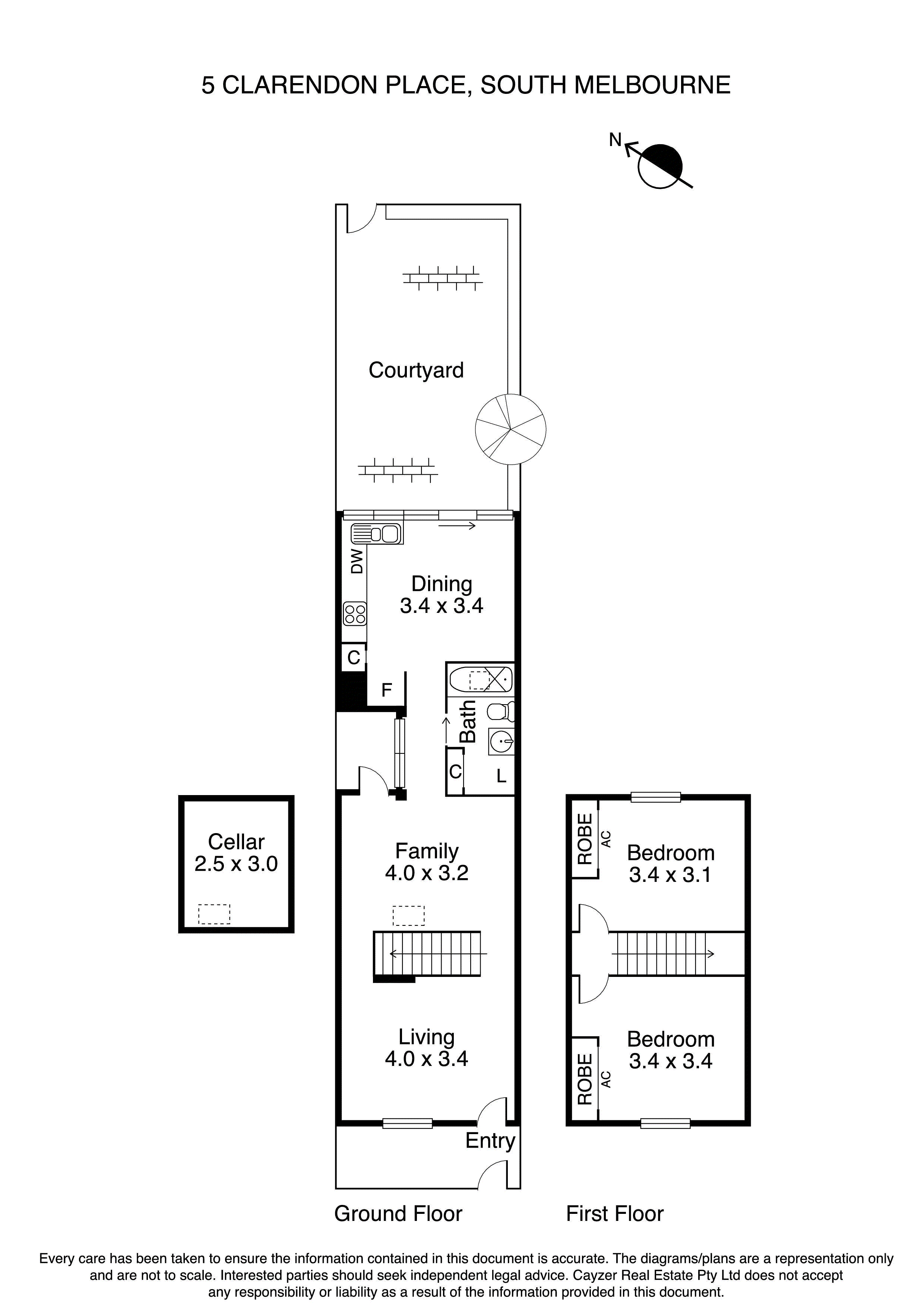 5 Clarendon Place, SOUTH MELBOURNE VIC 3205 - Floorplan
