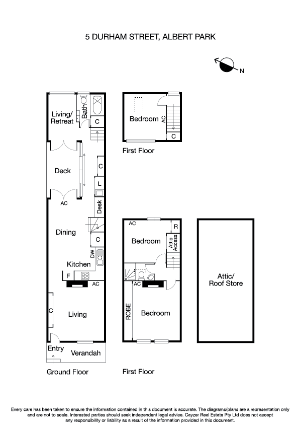 5 Durham Street, ALBERT PARK VIC 3206 - Floorplan