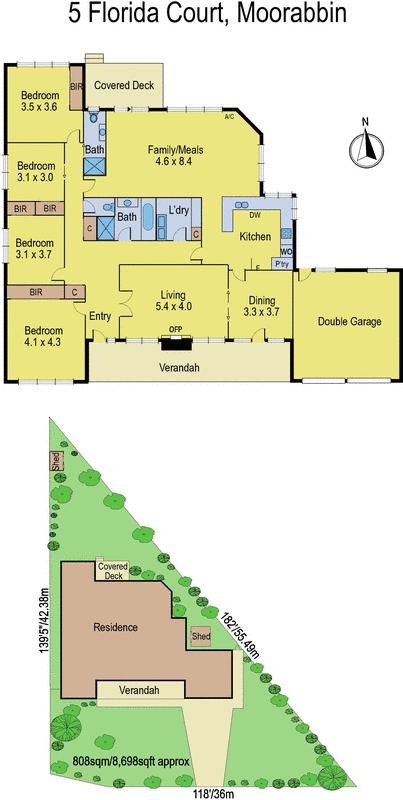 5 Florida Court, Moorabbin VIC 3189 - Floorplan
