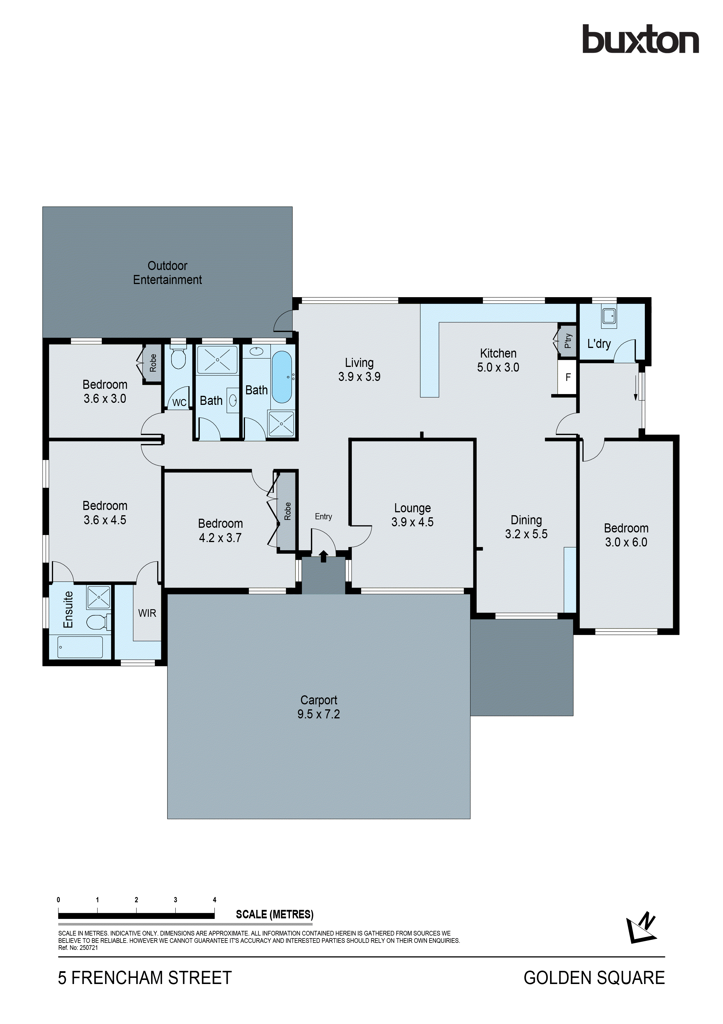 5 Frencham St, Golden Square VIC 3555 - Floorplan