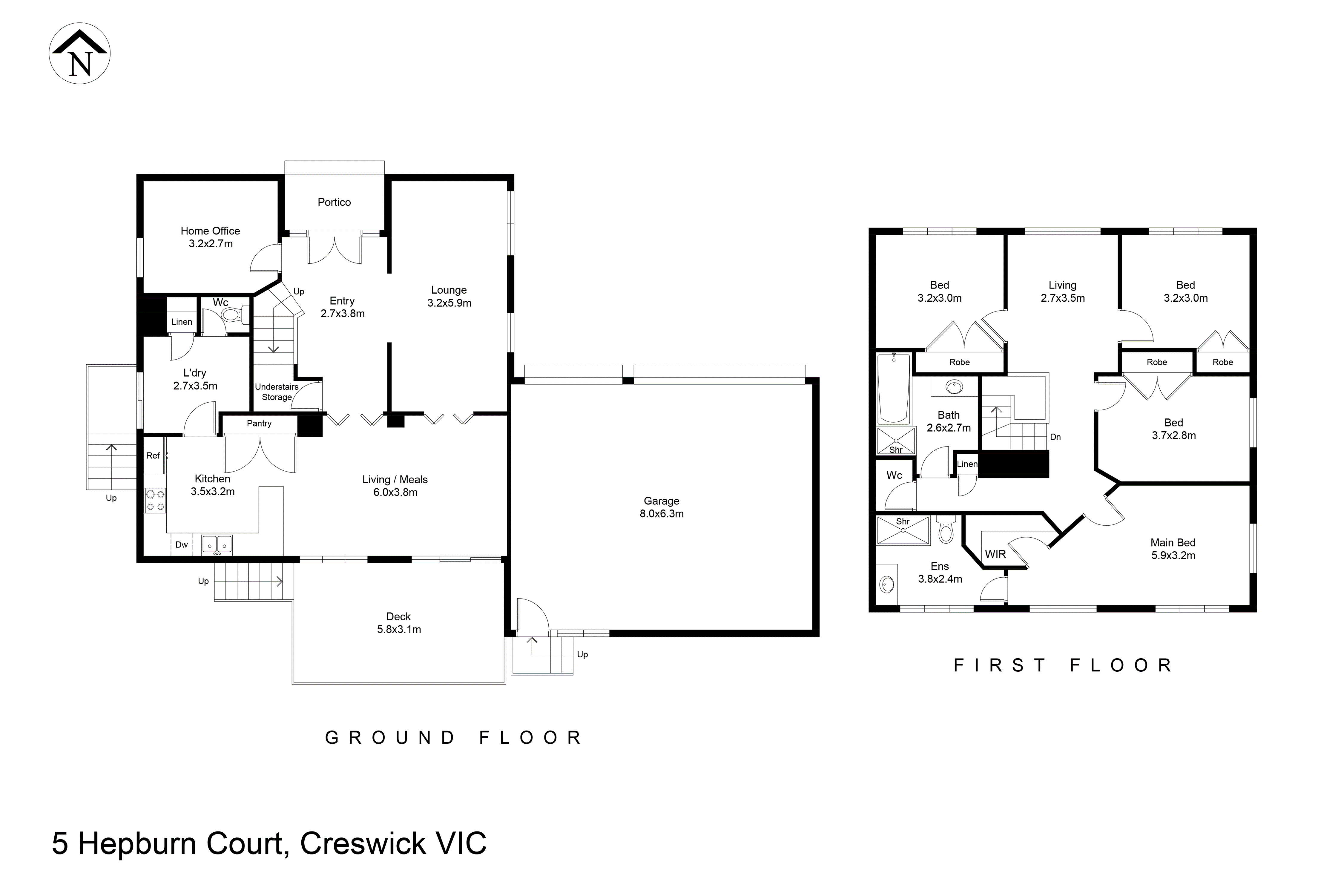 5 Hepburn Court, Creswick VIC 3363 - Floorplan
