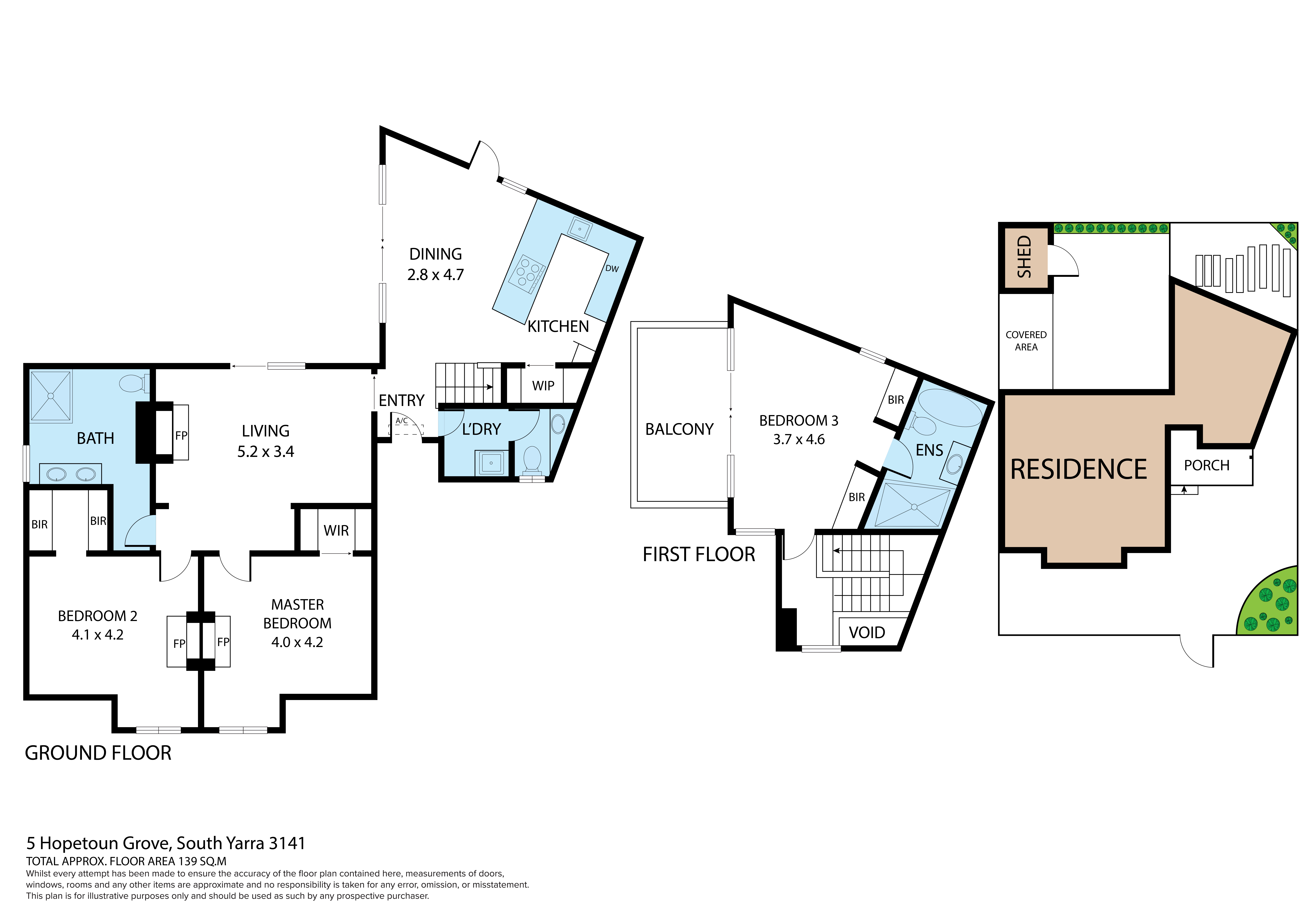 5 Hopetoun Grove, South Yarra - Floorplan 1