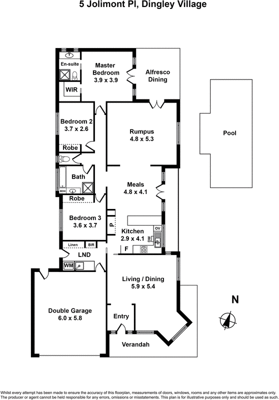 5 Jolimont Place, Dingley Village VIC 3172 - Floorplan