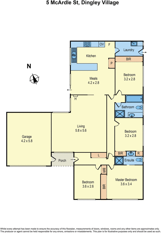 5 McArdle Street, Dingley Village VIC 3172 - Floorplan