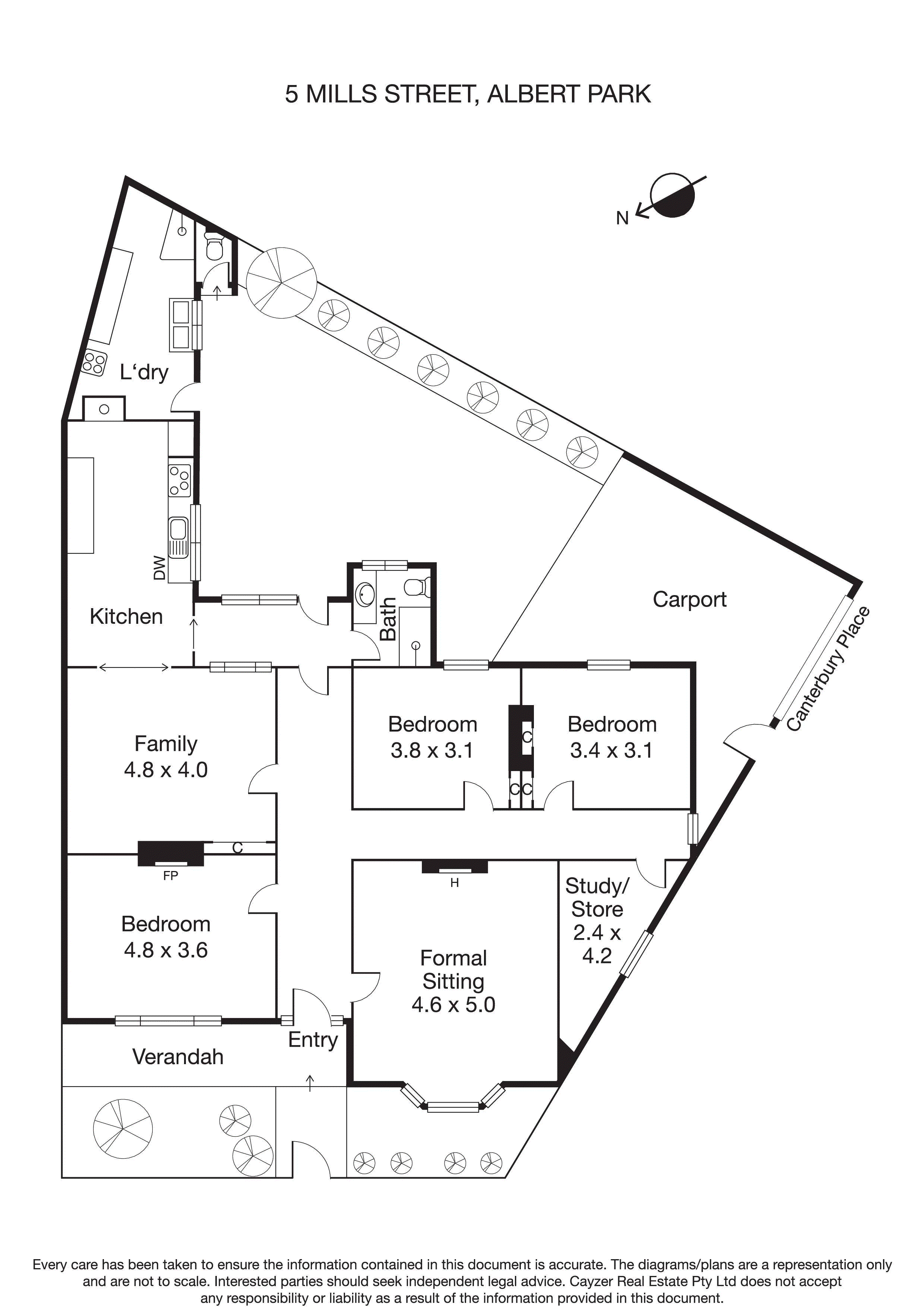 5 Mills Street, ALBERT PARK VIC 3206 - Floorplan