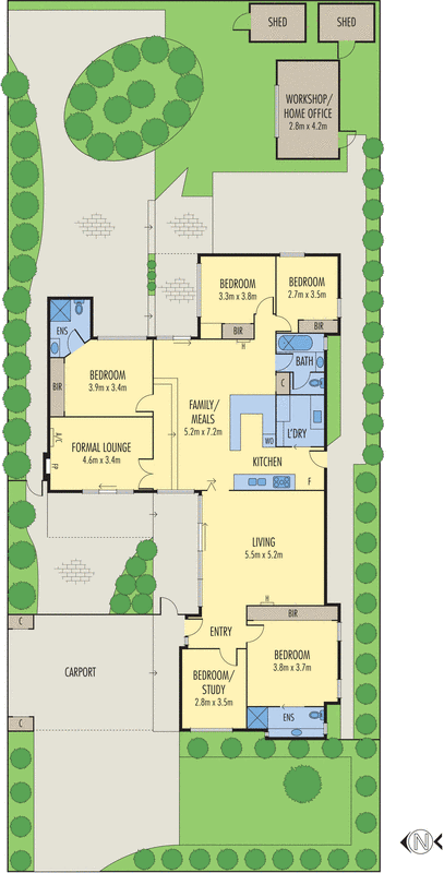 5 Montrose Place, Highton VIC 3216 - Floorplan