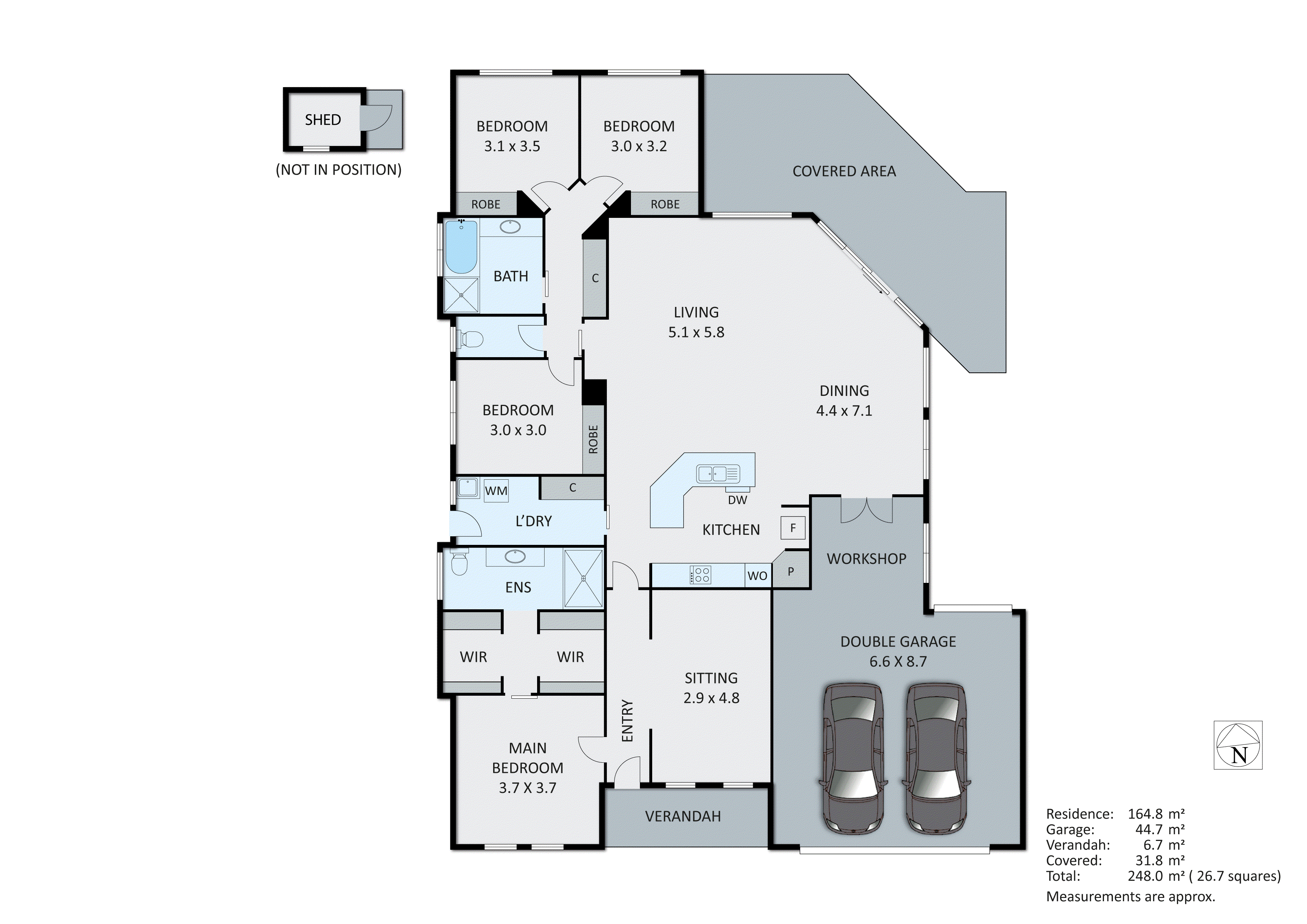 5 Norfolk Place, Aspendale Gardens VIC 3195 - Floorplan