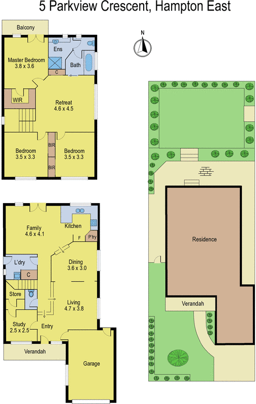 5 Parkview Crescent, Hampton East VIC 3188 - Floorplan