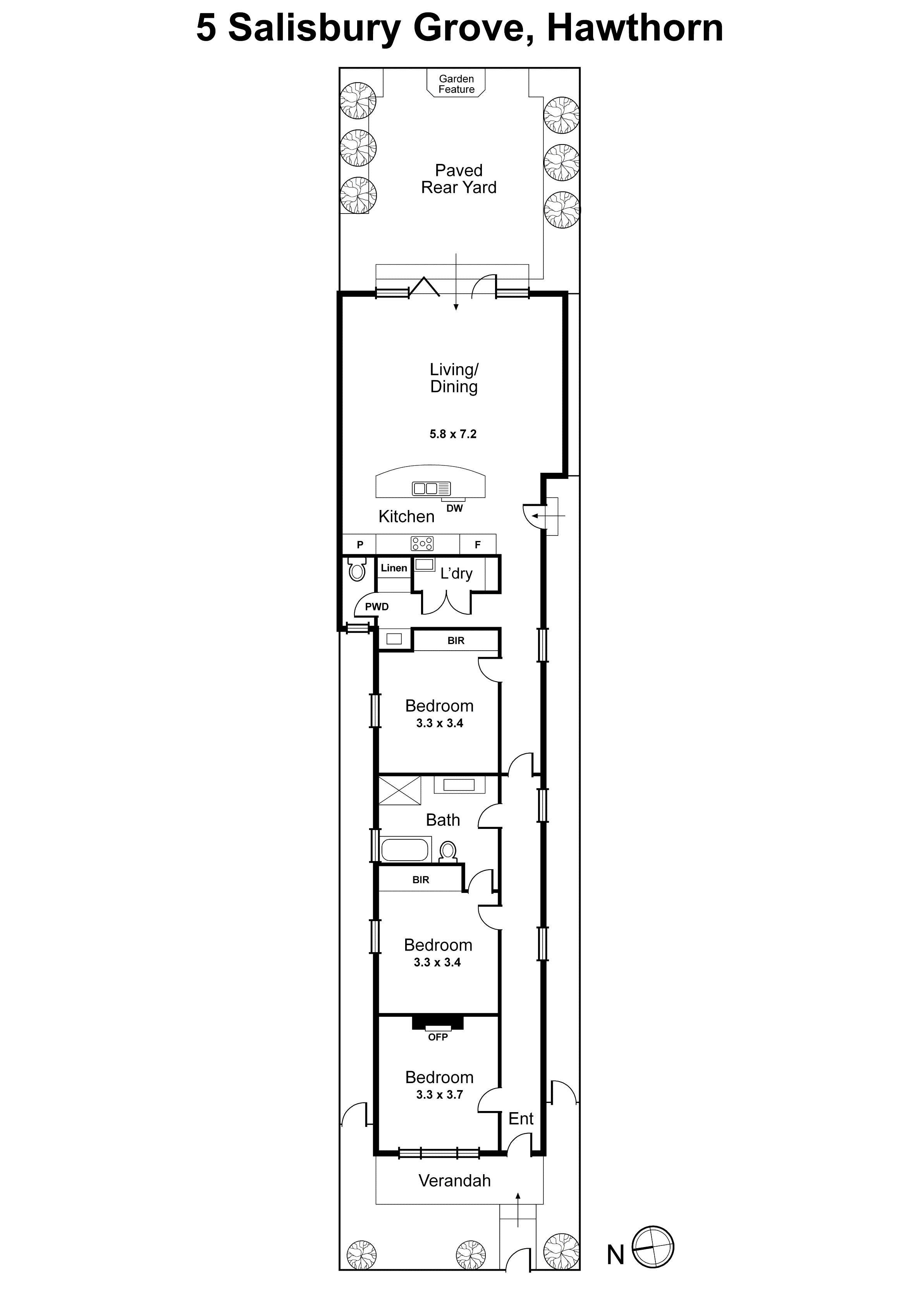 5 Salisbury Grove, Hawthorn VIC 3122 - Floorplan